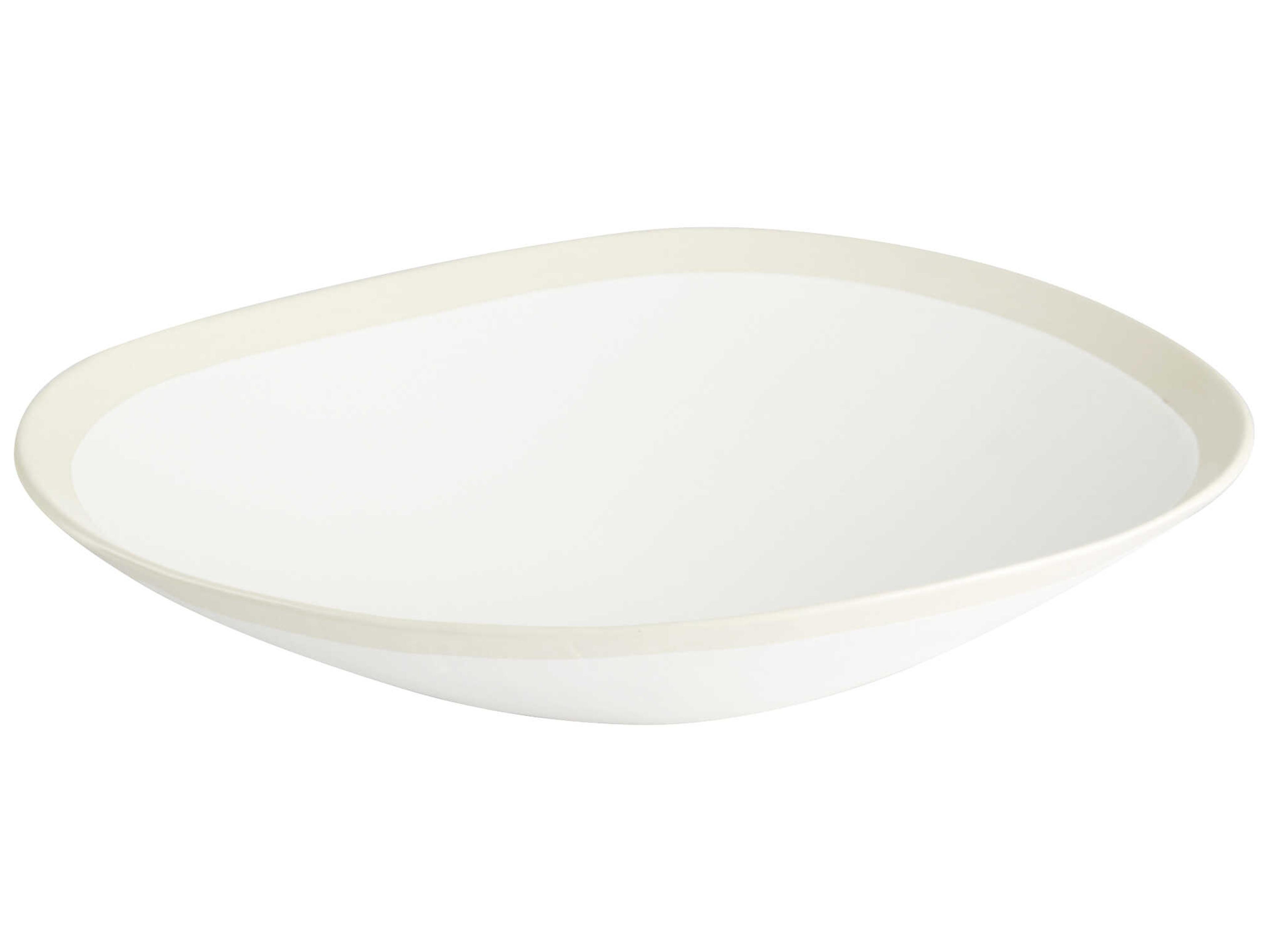 Cyan Design Laura White 15" Decorative Bowl