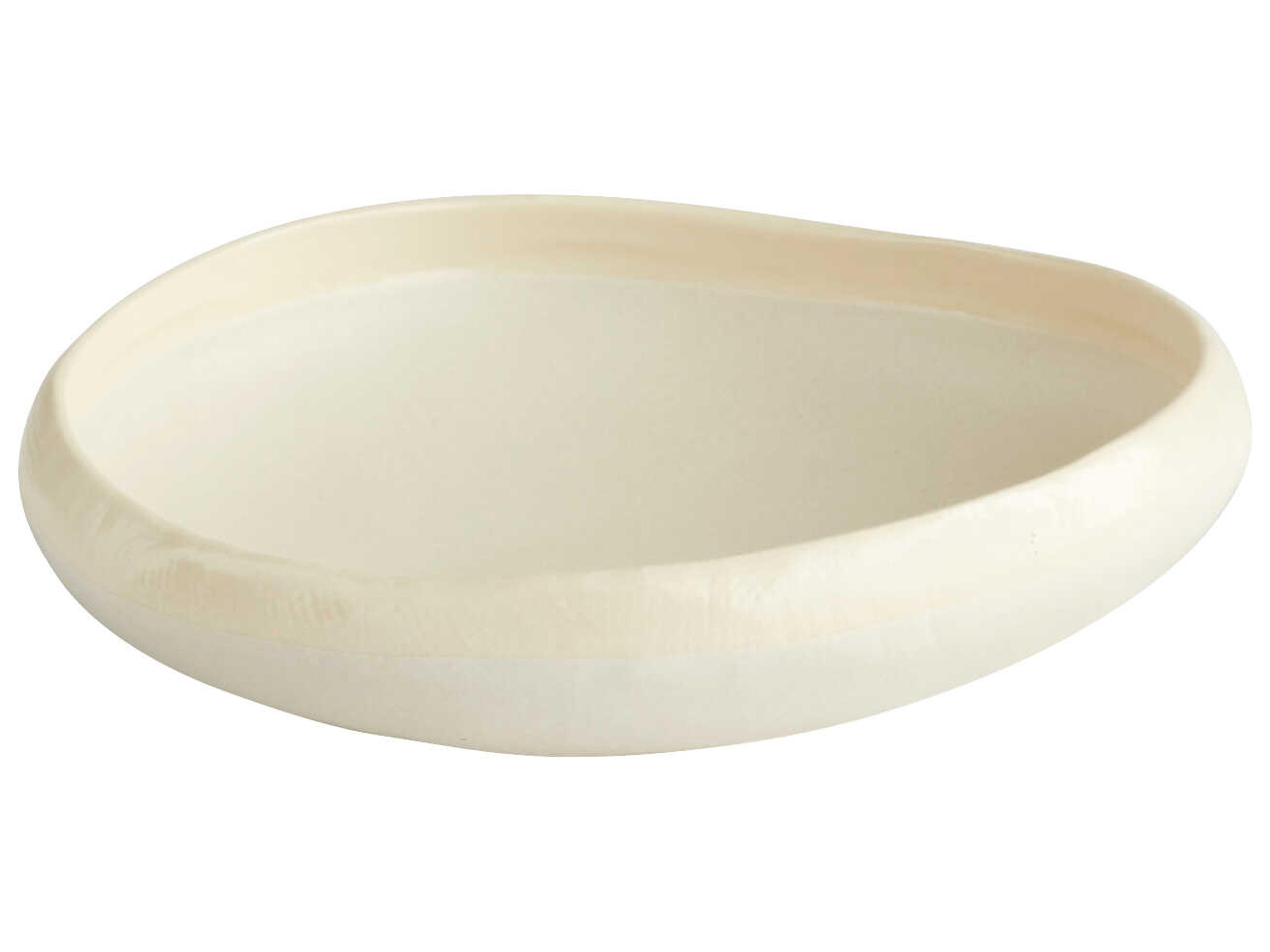 Cyan Design Elon White 8" Decorative Bowl