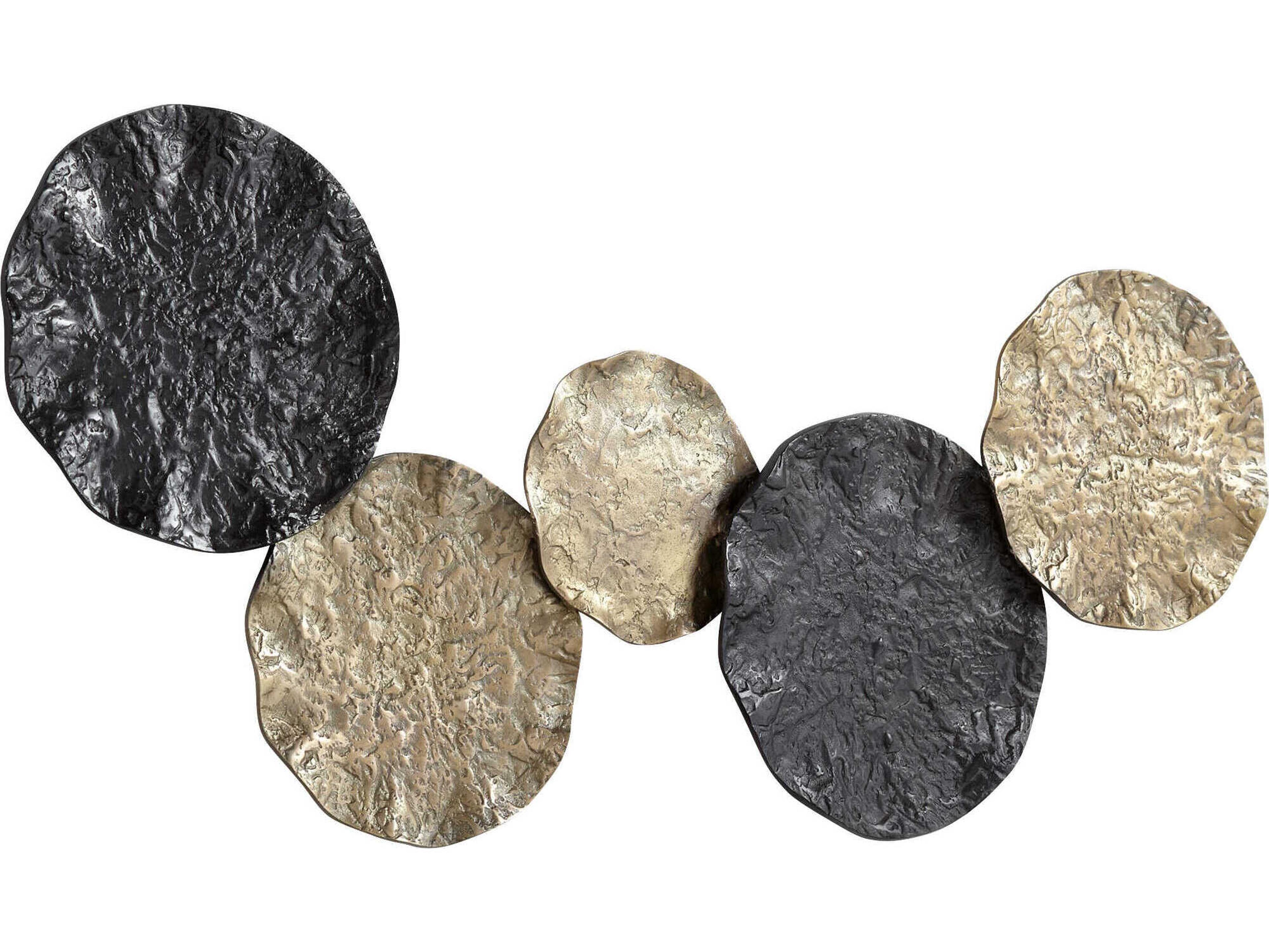 Cyan Design Conch Antique Brass / Black Metal Wall Art