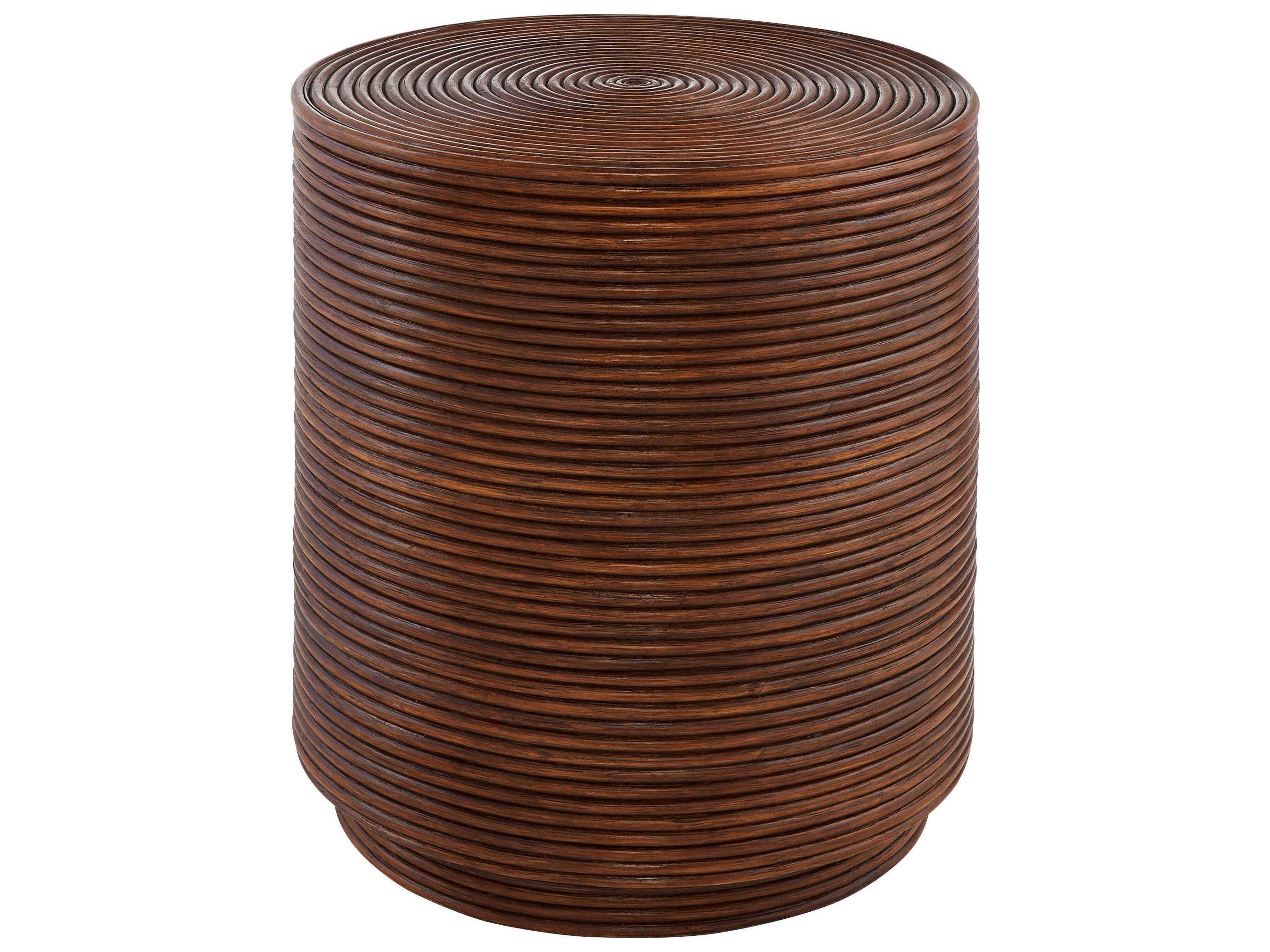 Cyan Design Papeete Round Rattan End Table