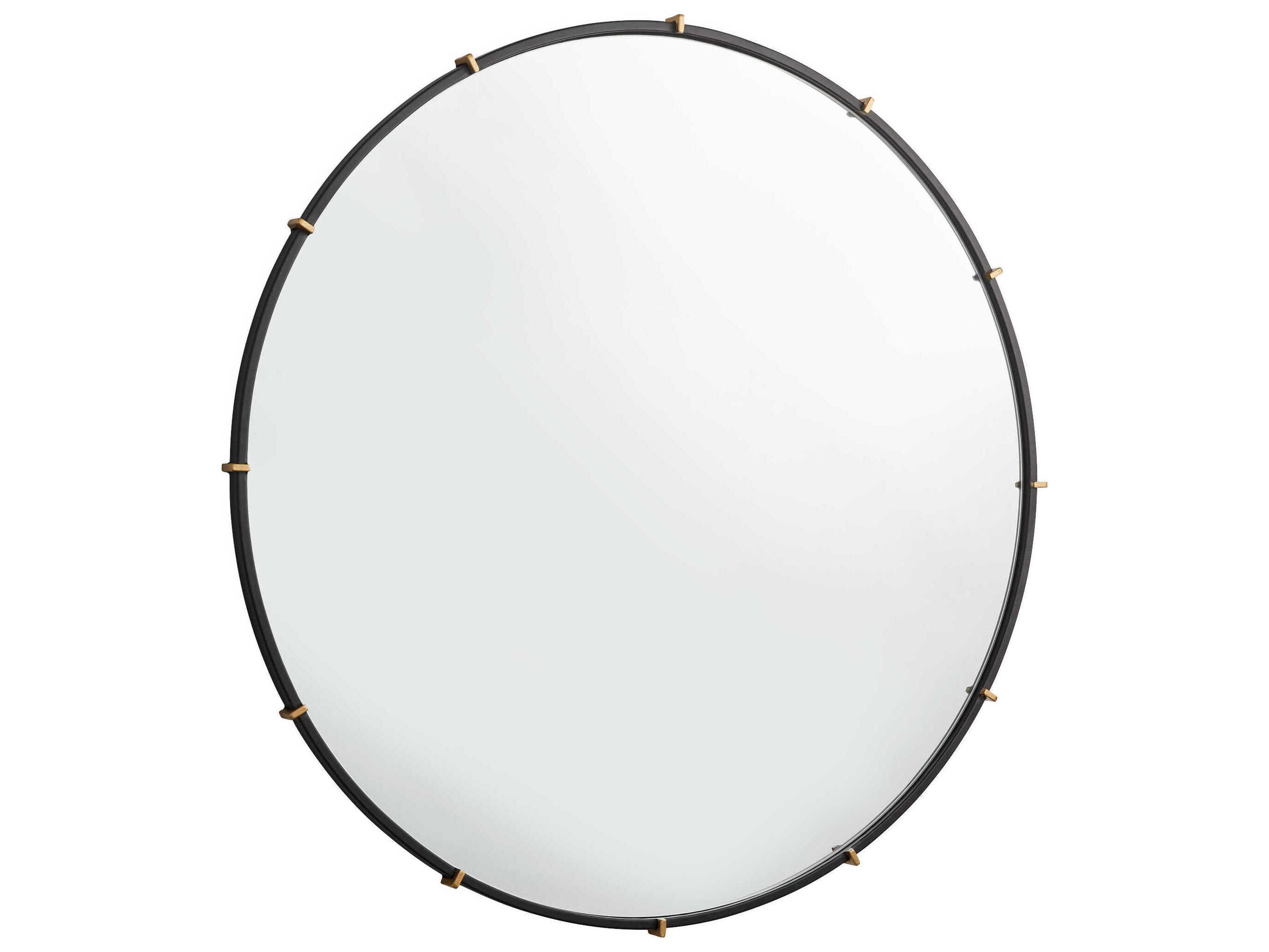 Cyan Design Klipp Black Round Wall Mirror