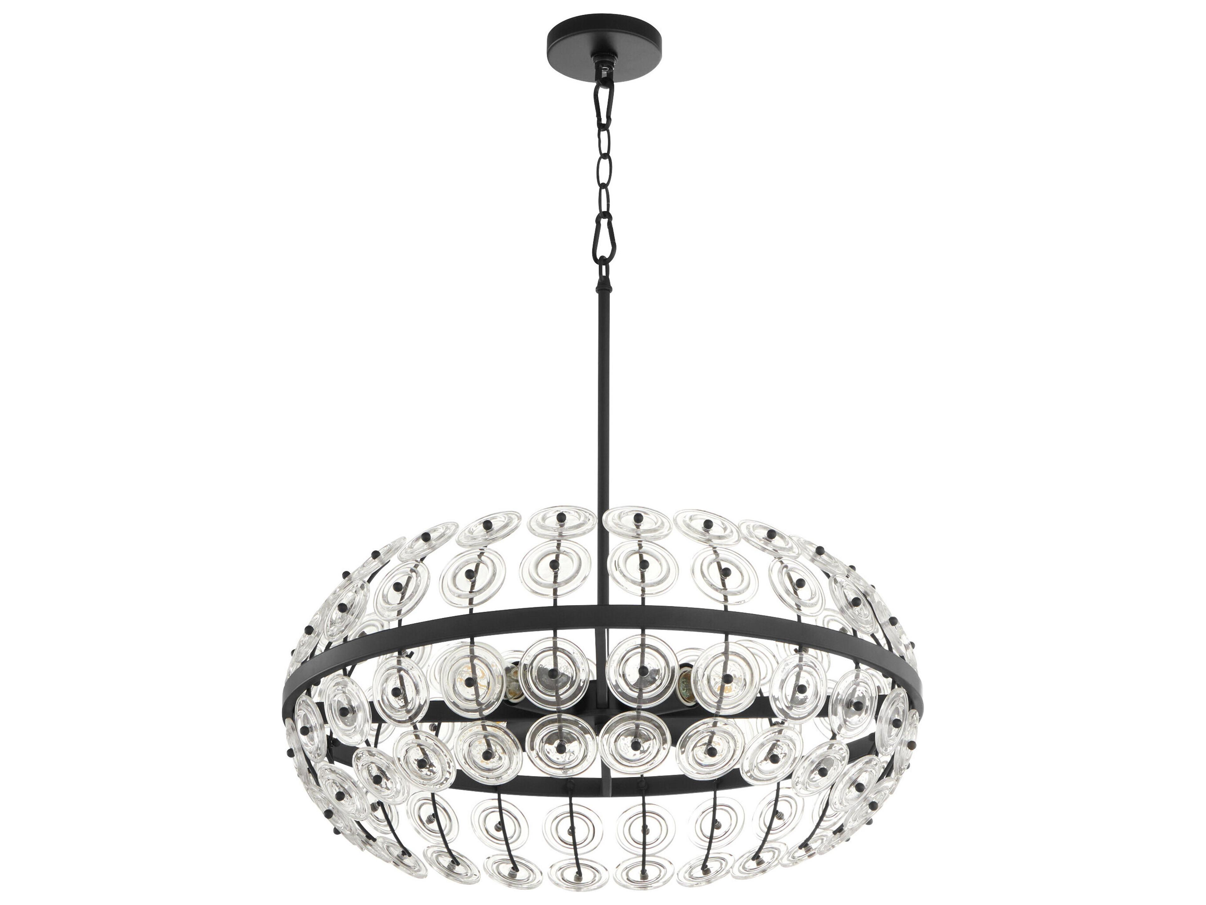 Cyan Design Selena 4-Light Matte Black Round Pendant