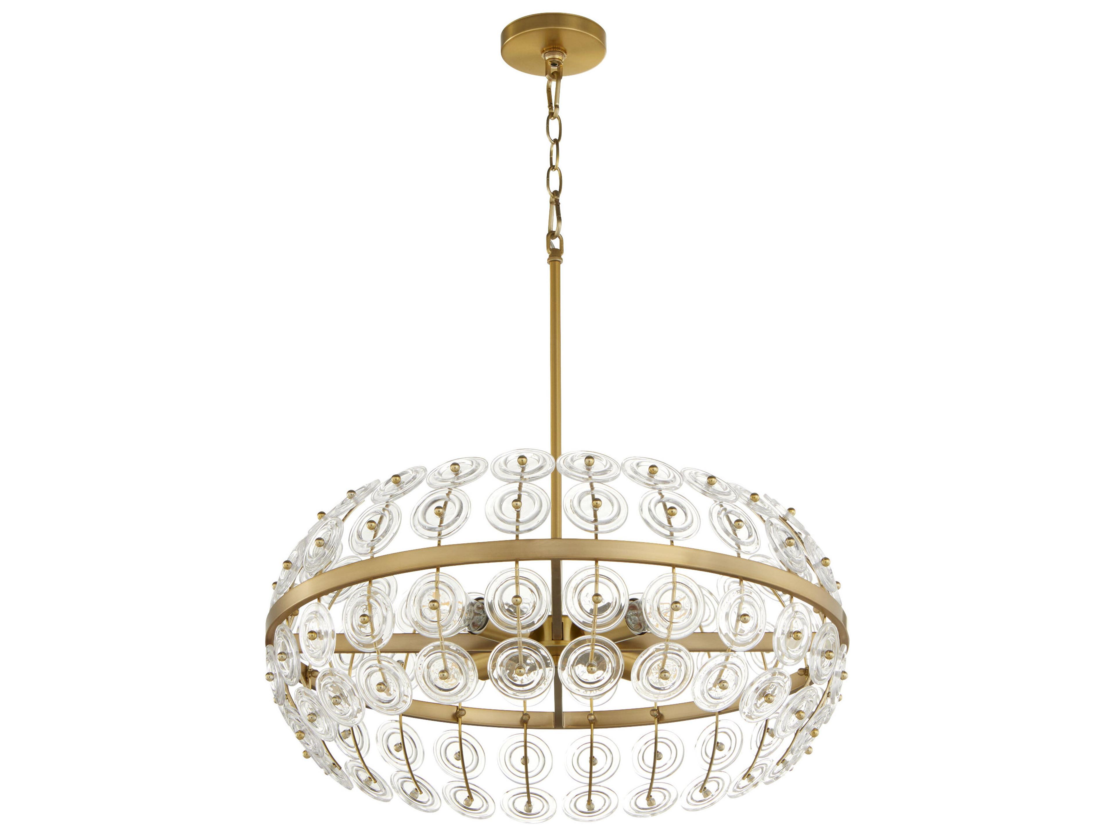 Cyan Design Selena Aged Brass Round Pendant