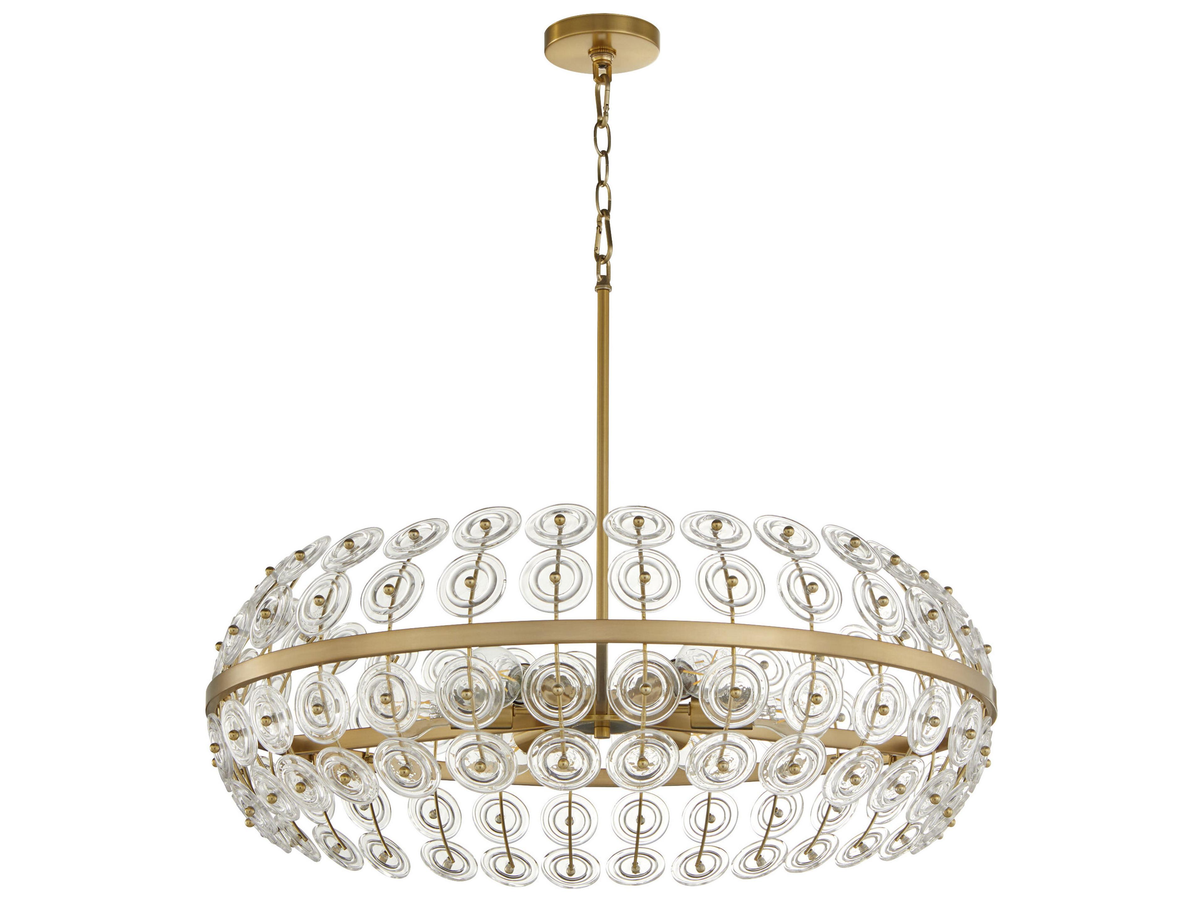 Cyan Design Selena Aged Brass Round Pendant