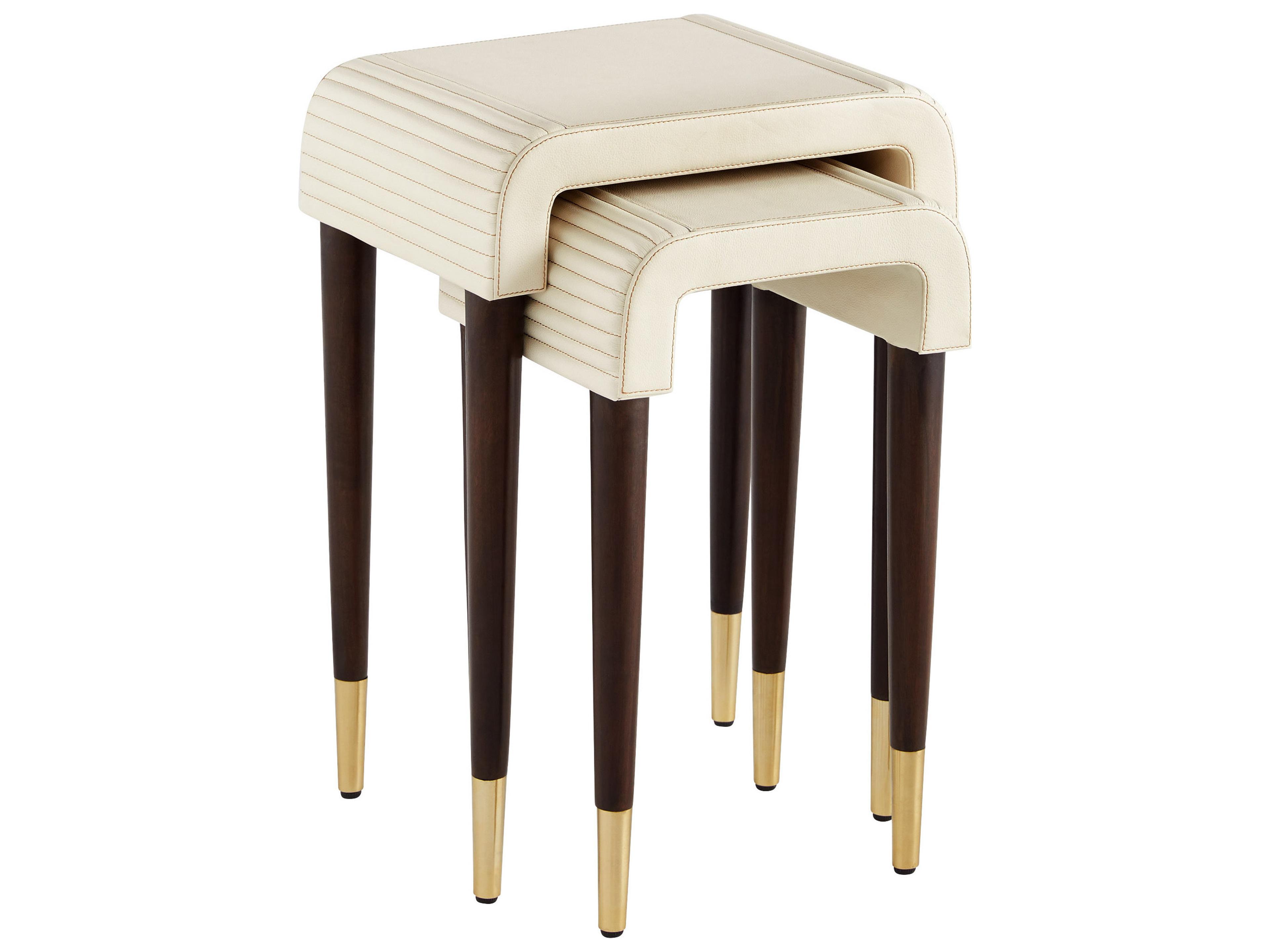 Cyan Design Rectangular Leather End Table Set of 2