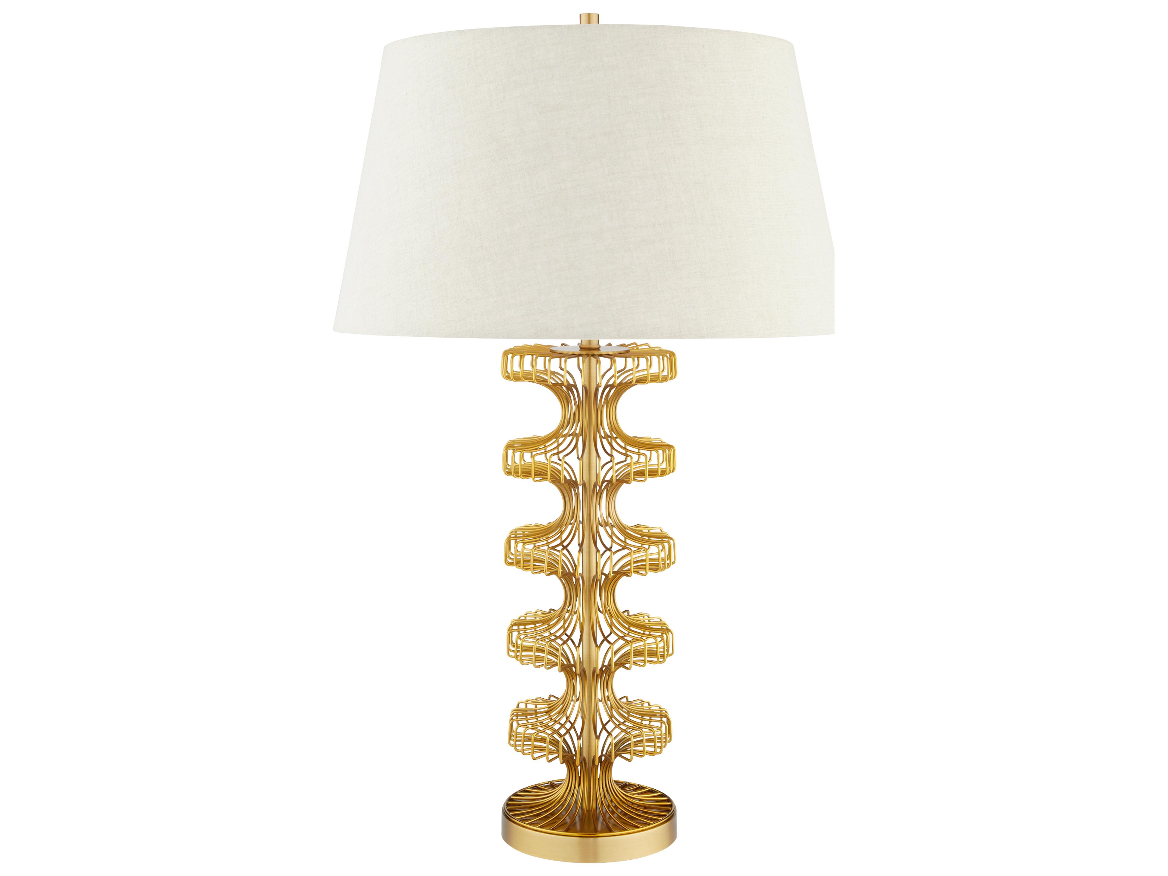 Cyan Design Eero Antique Brass Beige Buffet Lamp