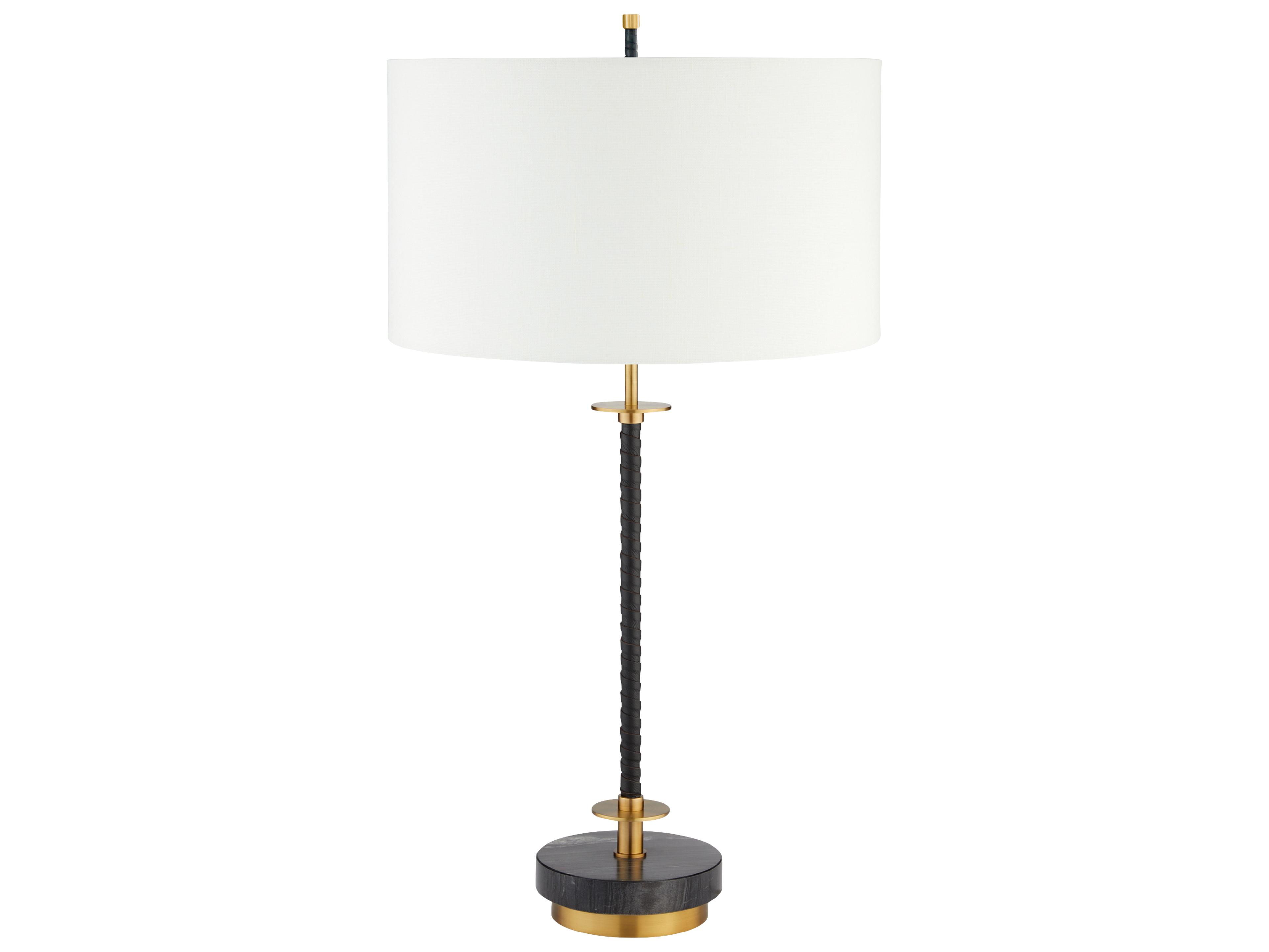 Cyan Design Santiago Black Brass White Buffet Lamp