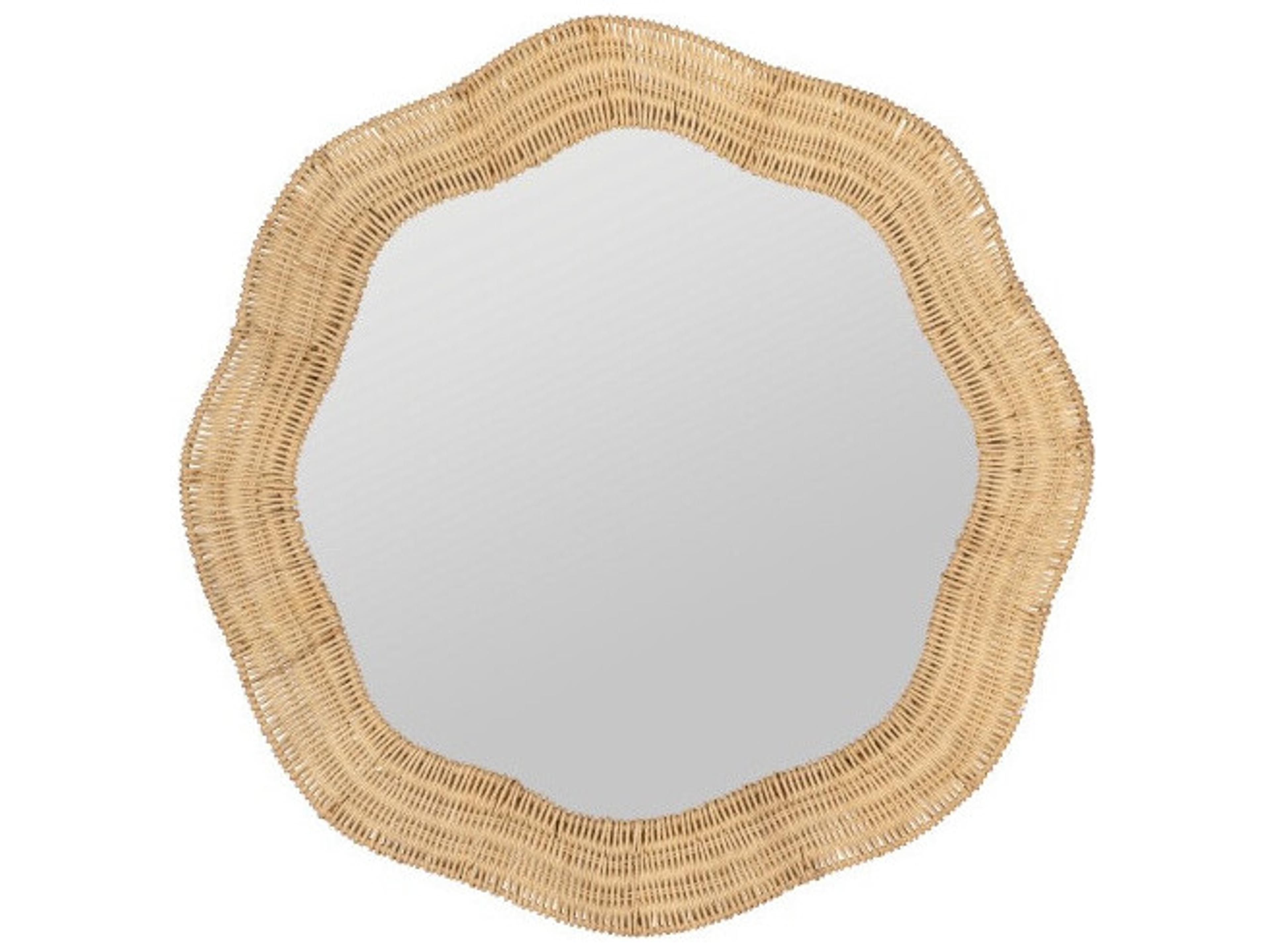 Cooper Classics Erin Gates Scalloped Linden Round Wall Mirror
