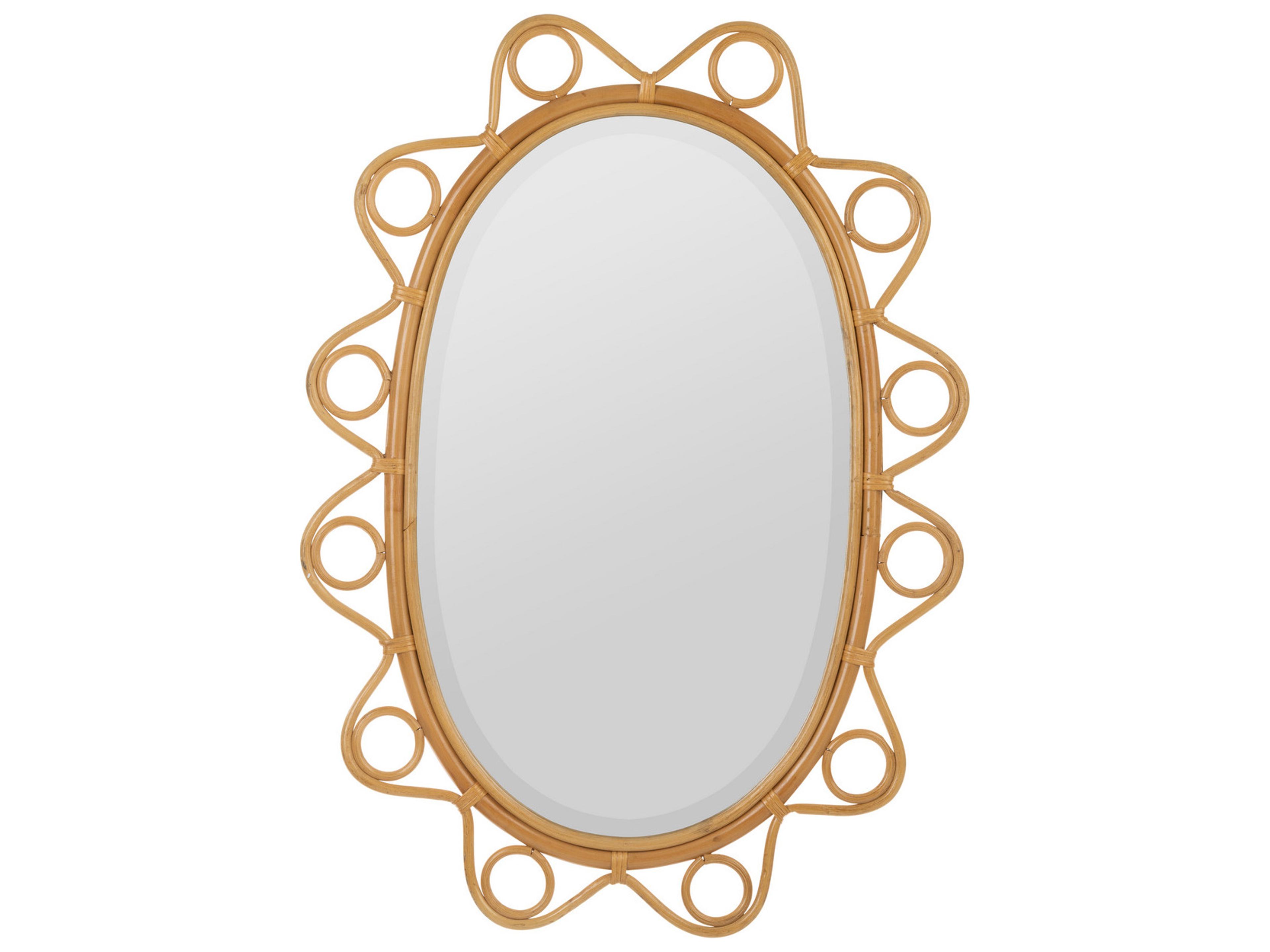 Cooper Classics Park and Oak Elin Oval Wall Mirror