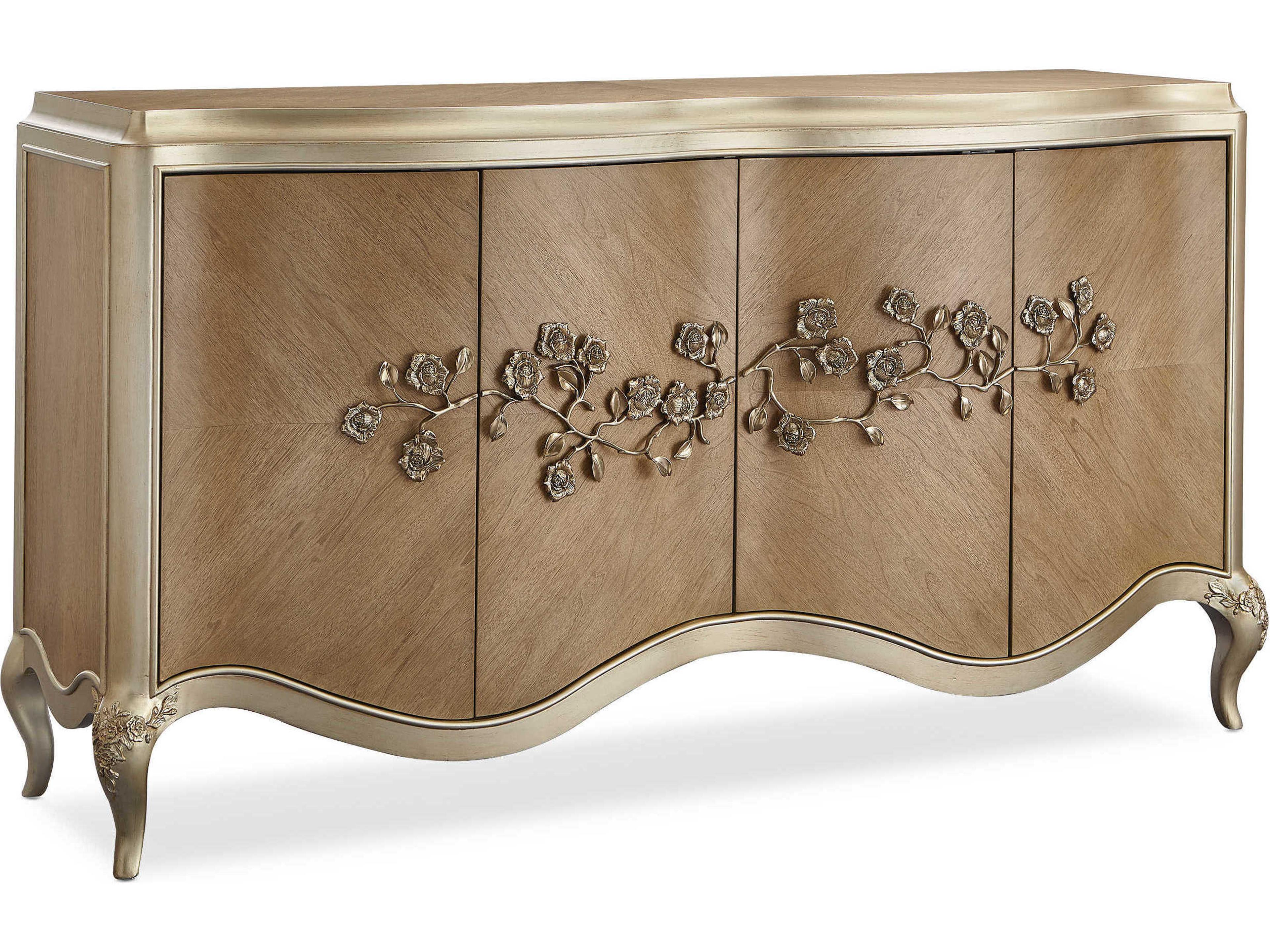 Caracole Fontainebleau 72" Hardwood Cendre Champagne Mist Sideboard