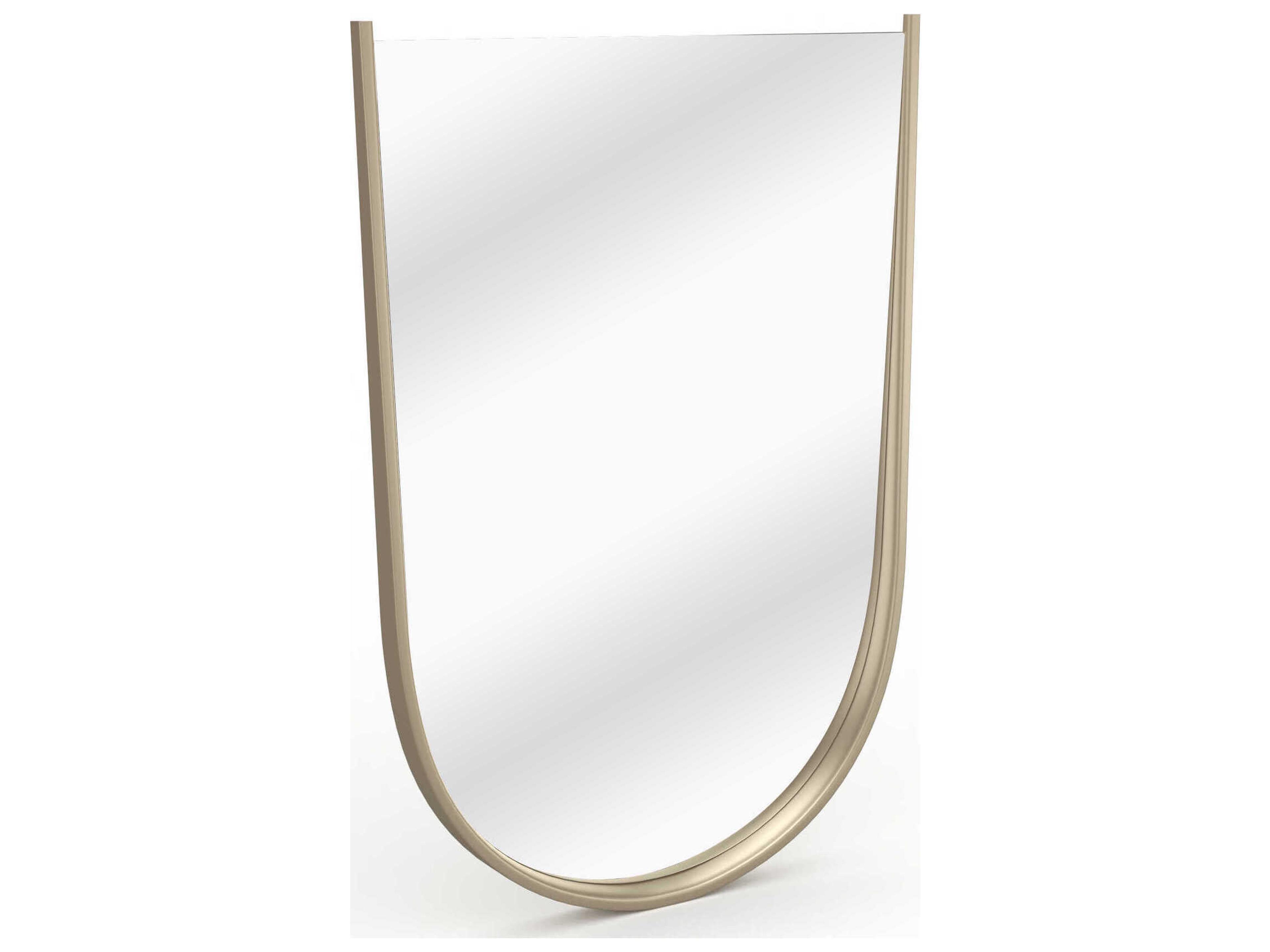 Caracole Oblique Soft Silver Paint Gloss Wall Mirror