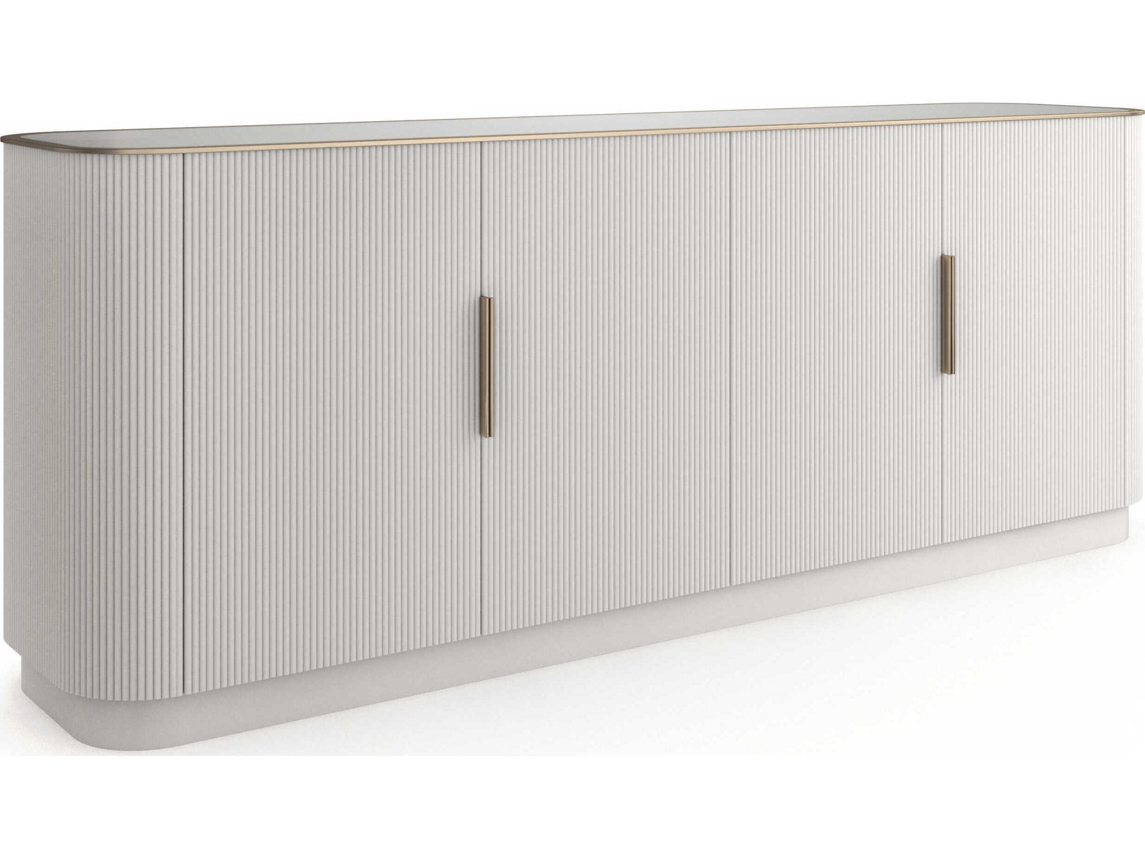 Caracole Love 84" Matte Pearl Sideboard