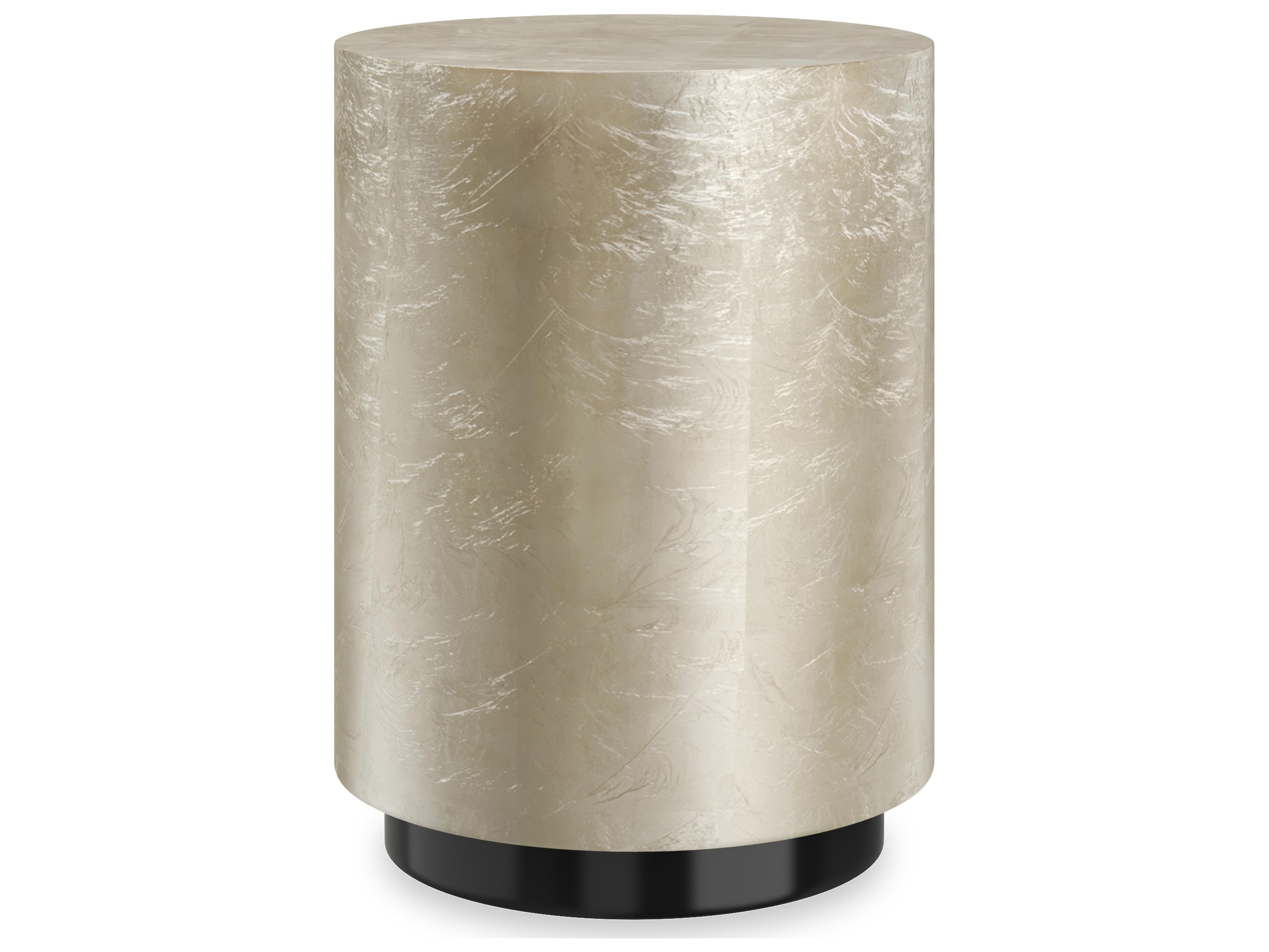 Caracole Classic Coctail Couture Round Wood End Table