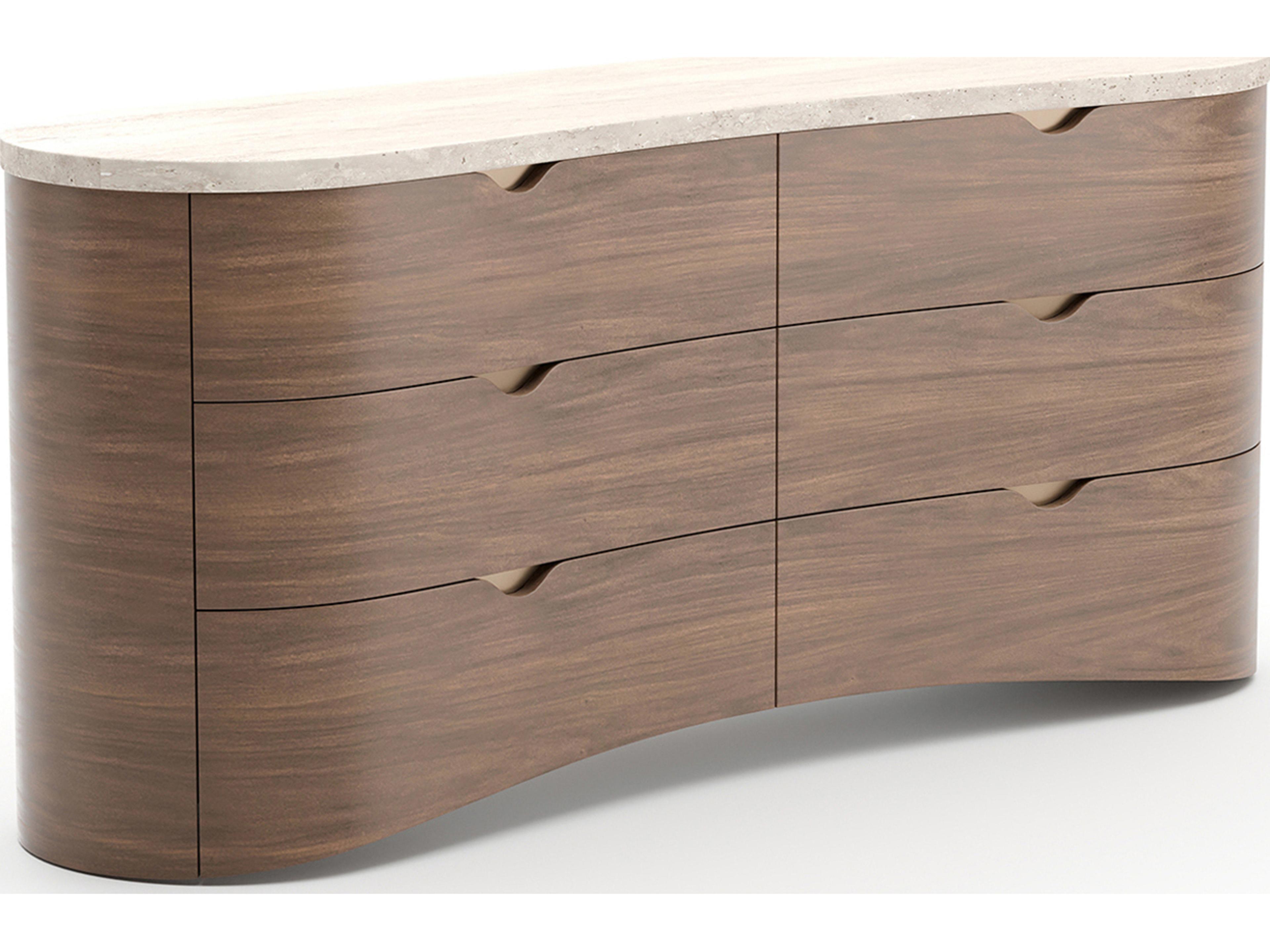 Caracole Fleur 6-Drawers Brown Double Dresser