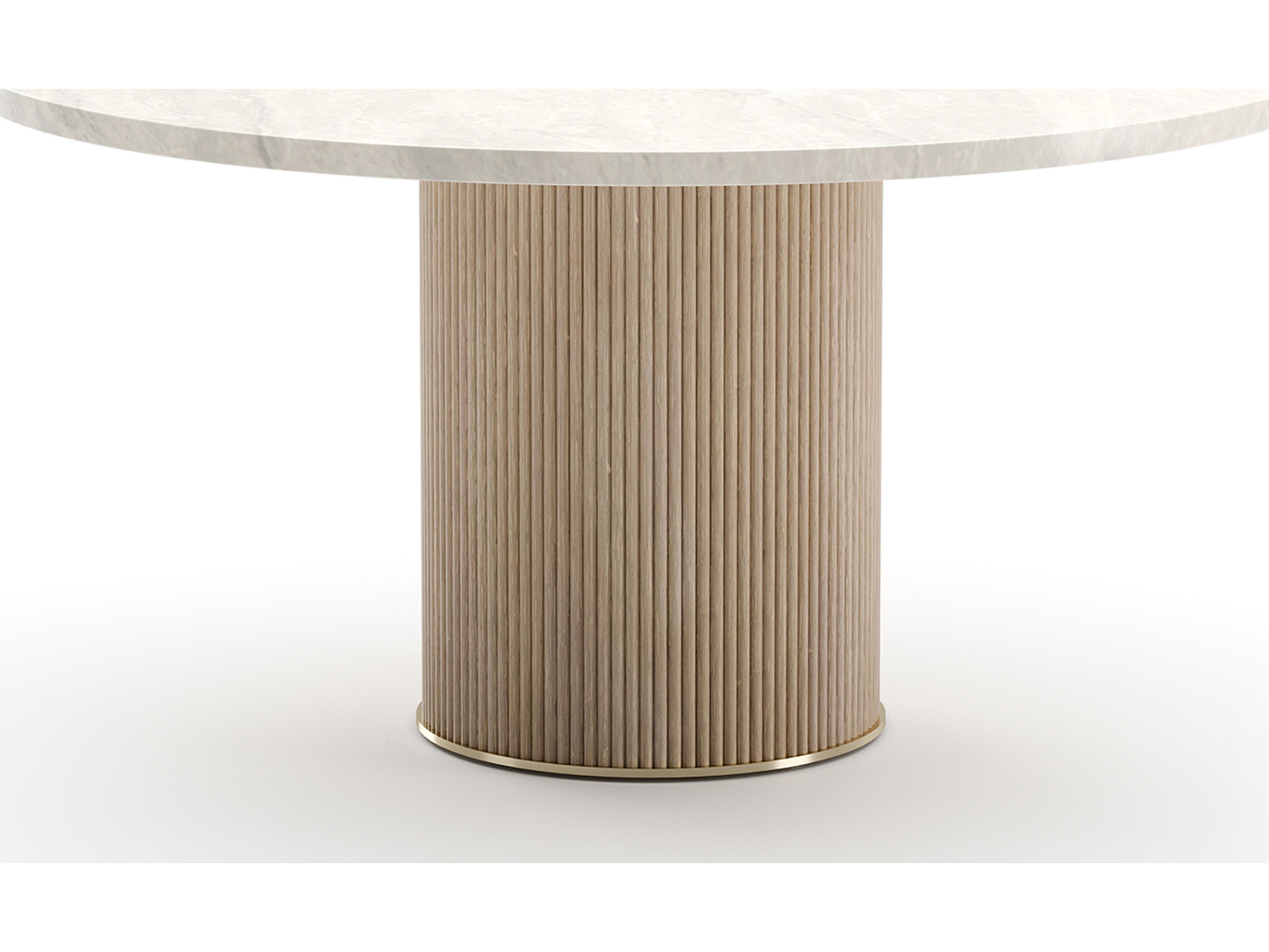 Caracole Rhythm Round Stone Dining Table