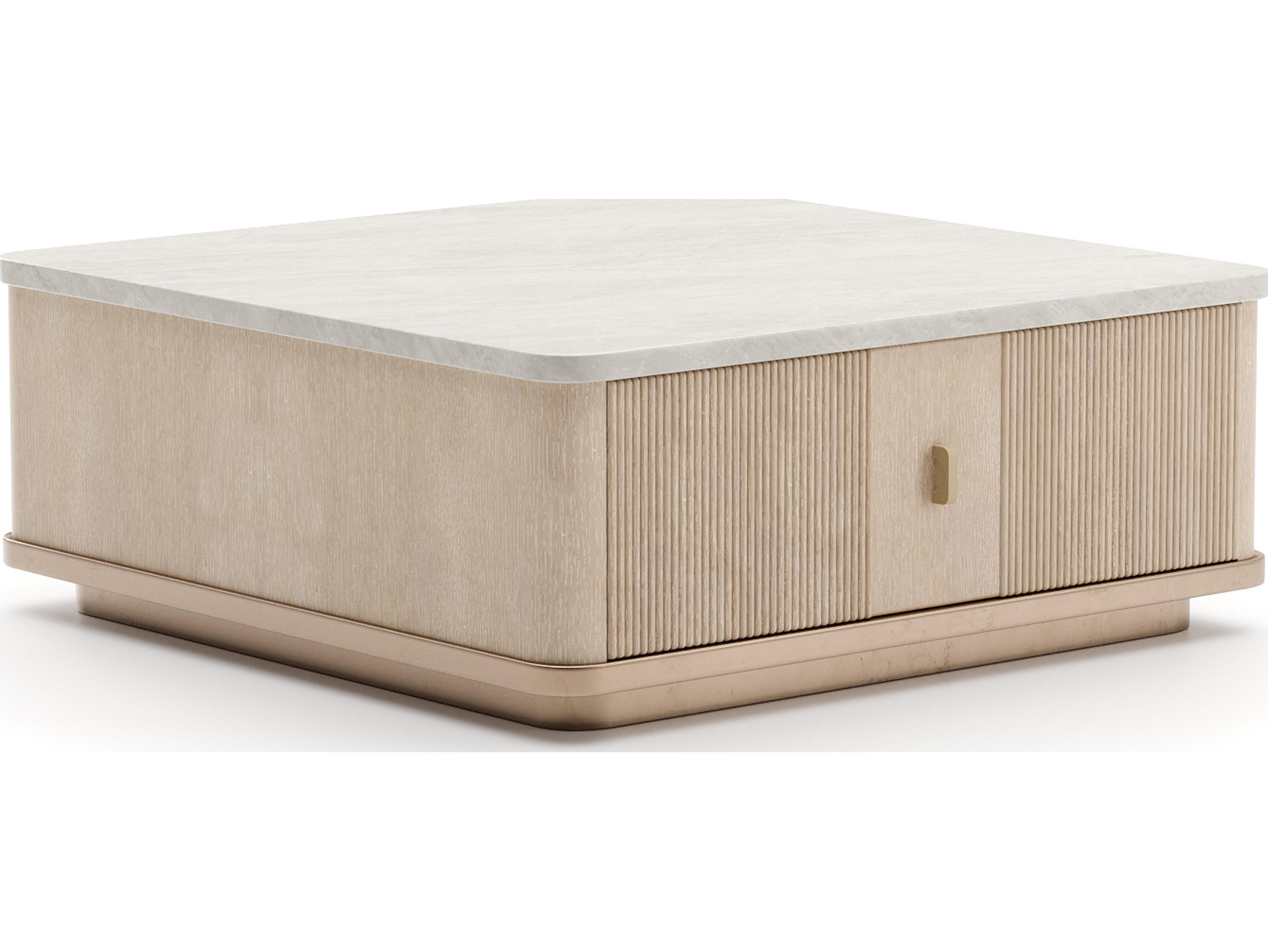 Caracole Rhythm Rectangular Steel Coffee Table