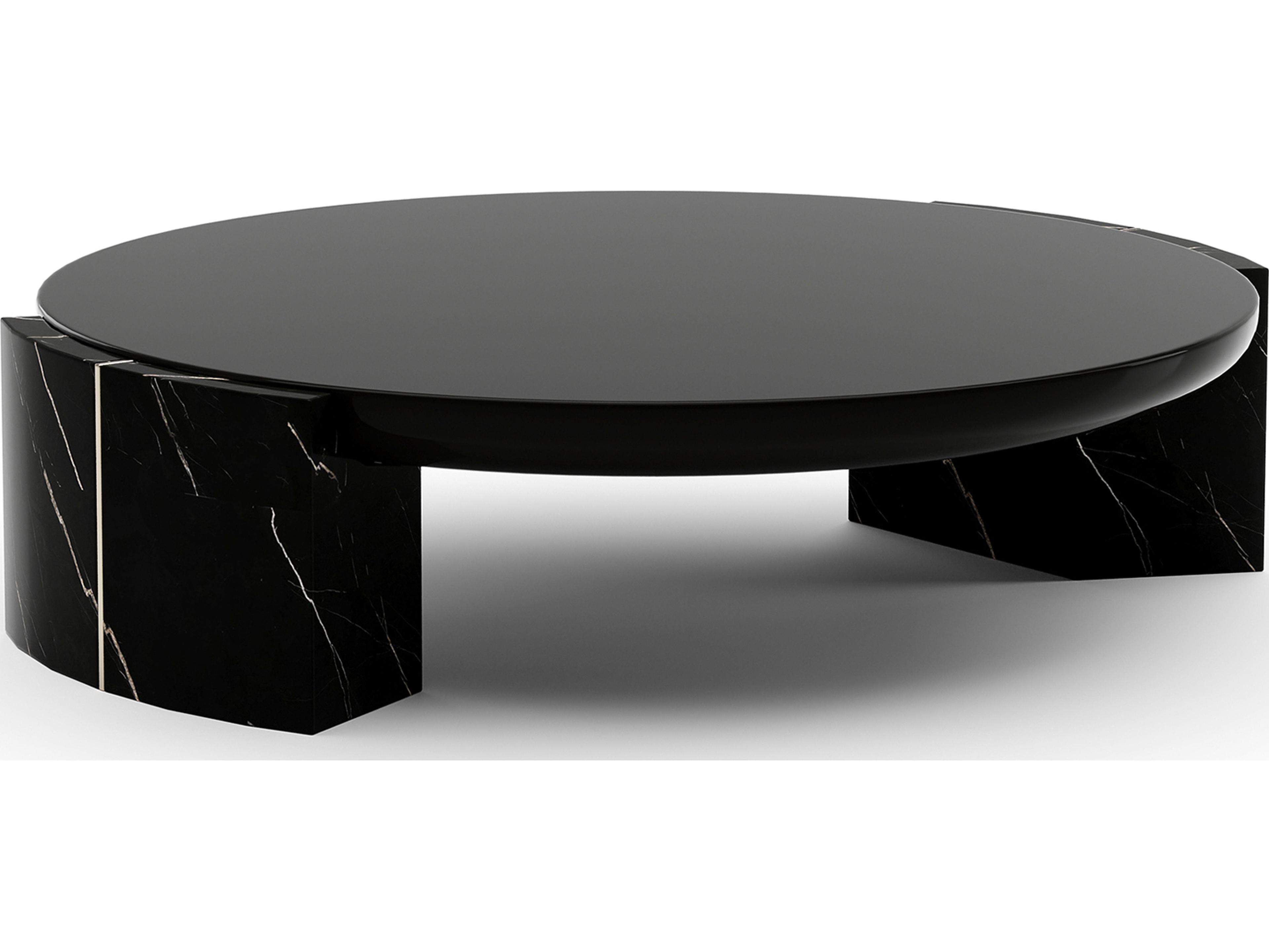 Caracole Overlap Round Wood Coffee Table