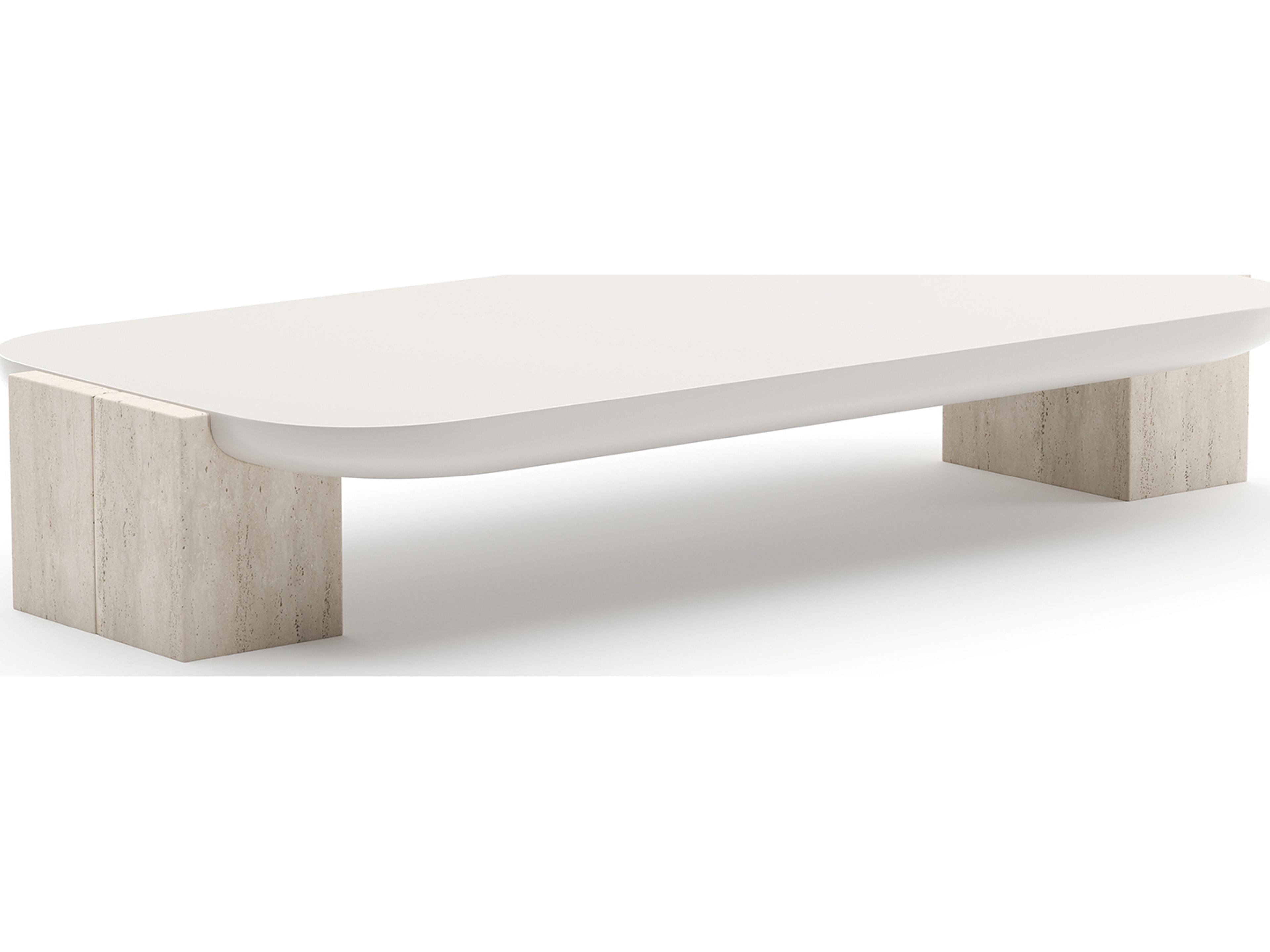 Caracole Overlap Rectangular Wood Coffee Table