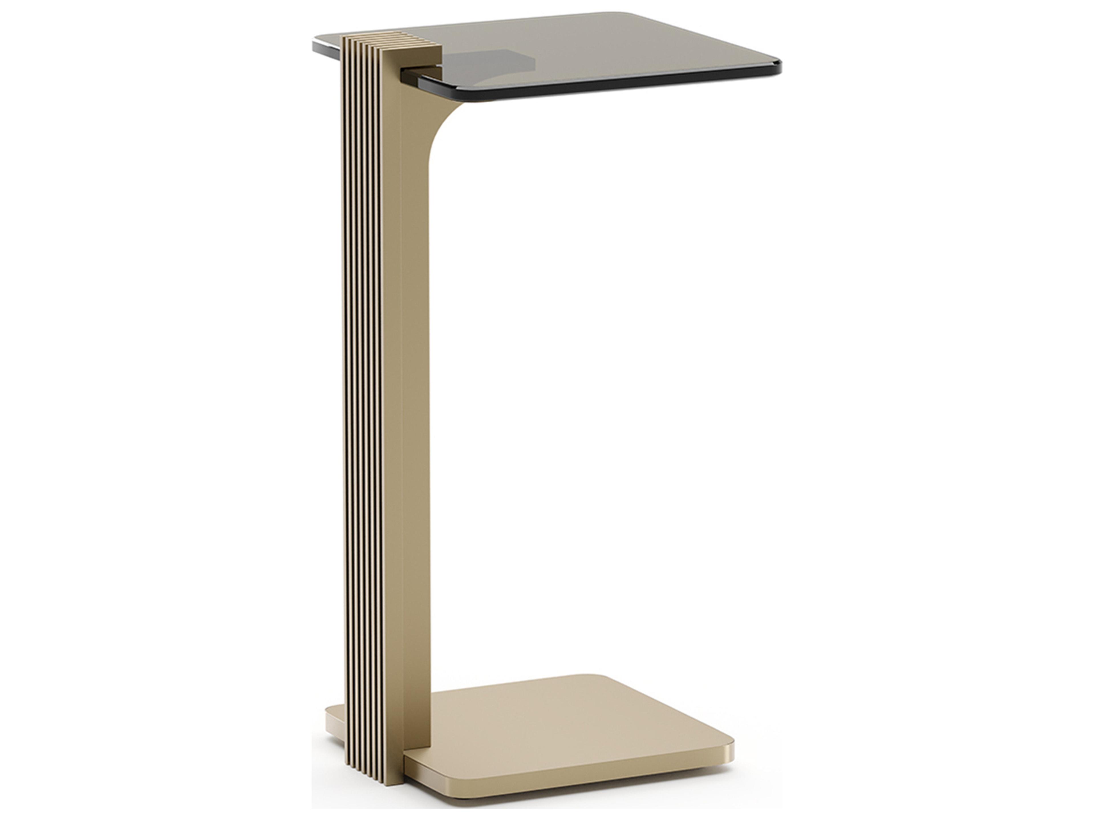 Caracole Counter Balance Square Glass End Table