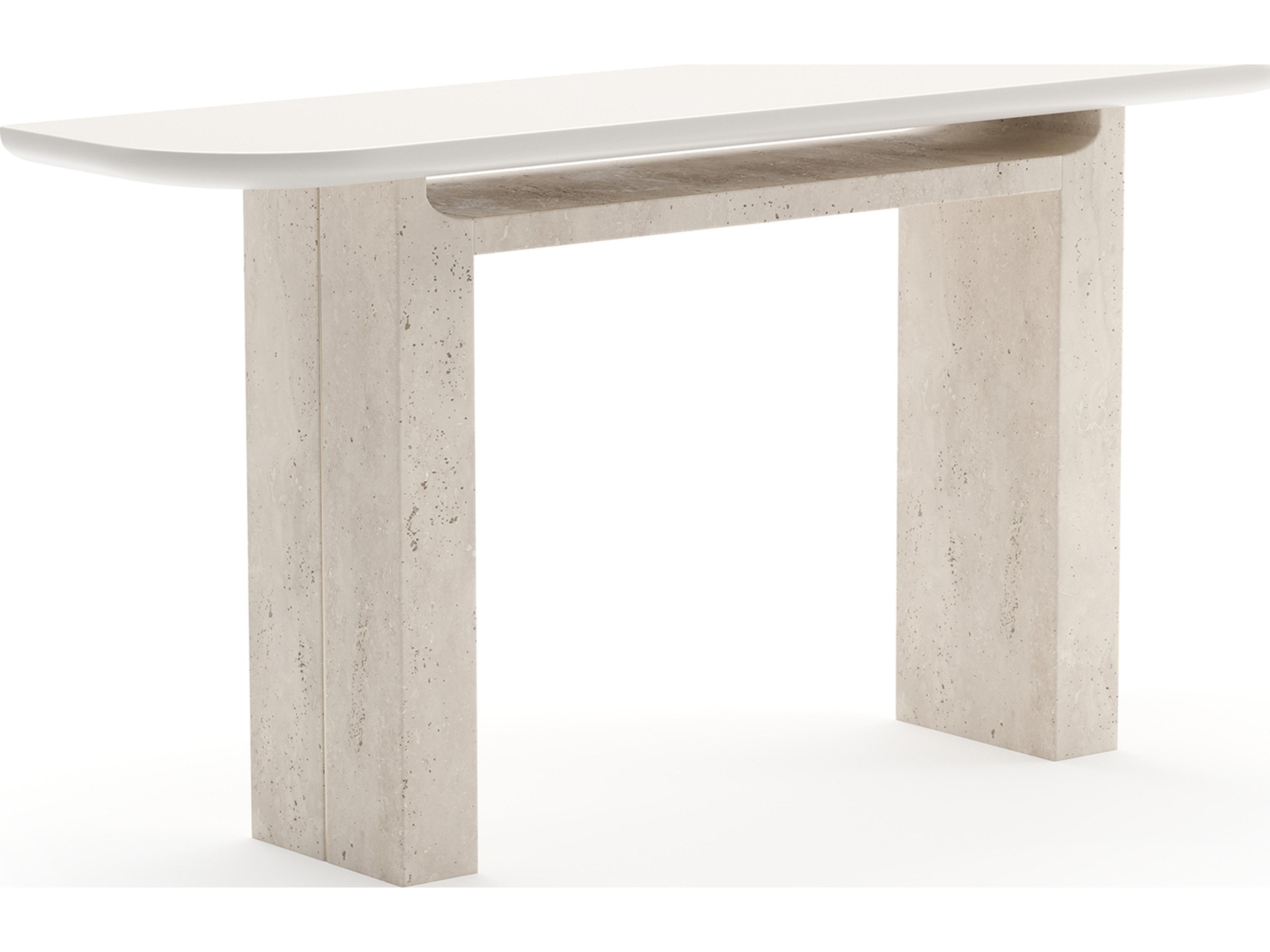 Caracole Overlap Rectangular Wood Console Table