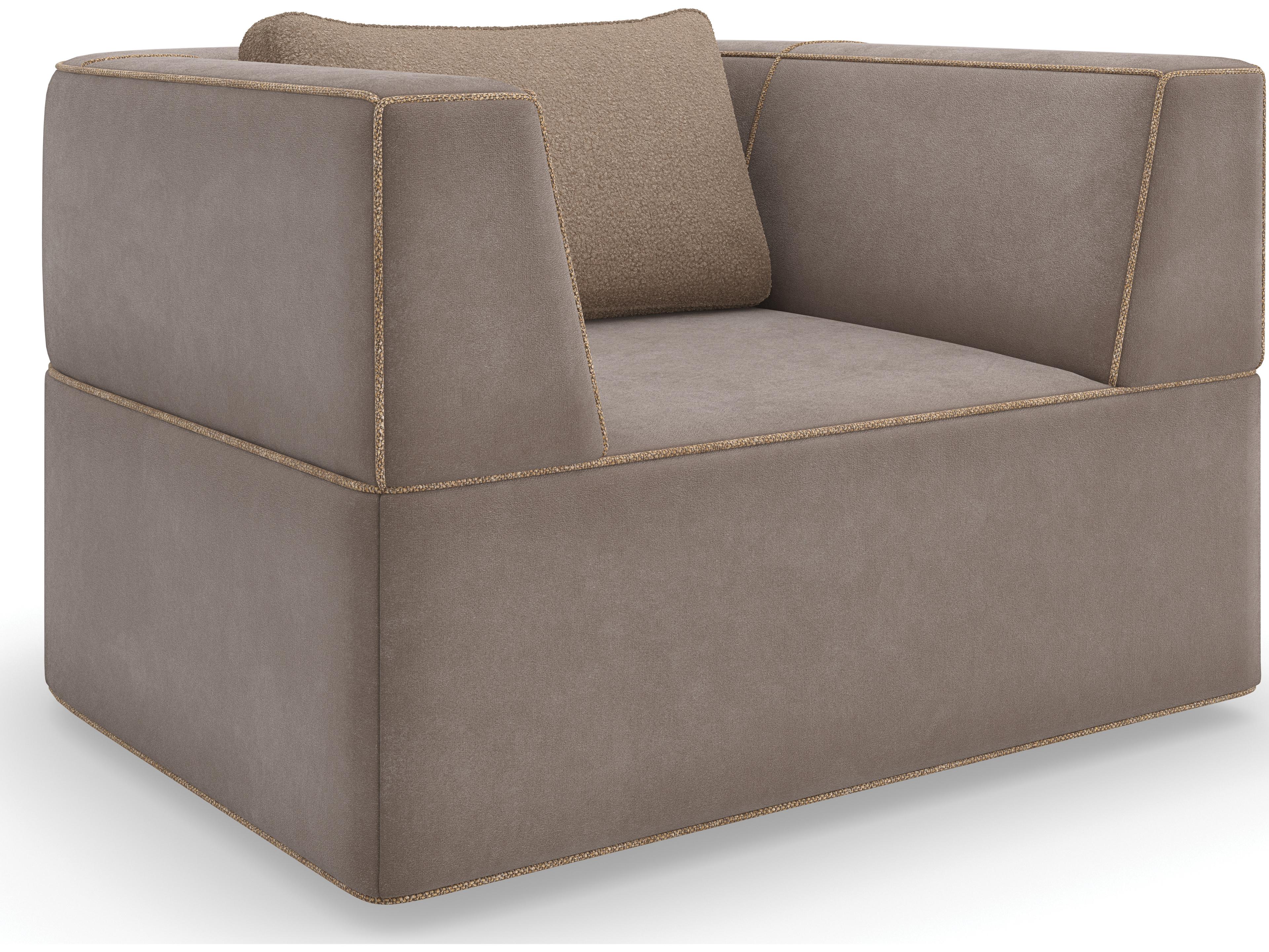 Caracole Modern Resort Marbella Bronze Fabric Accent Chair