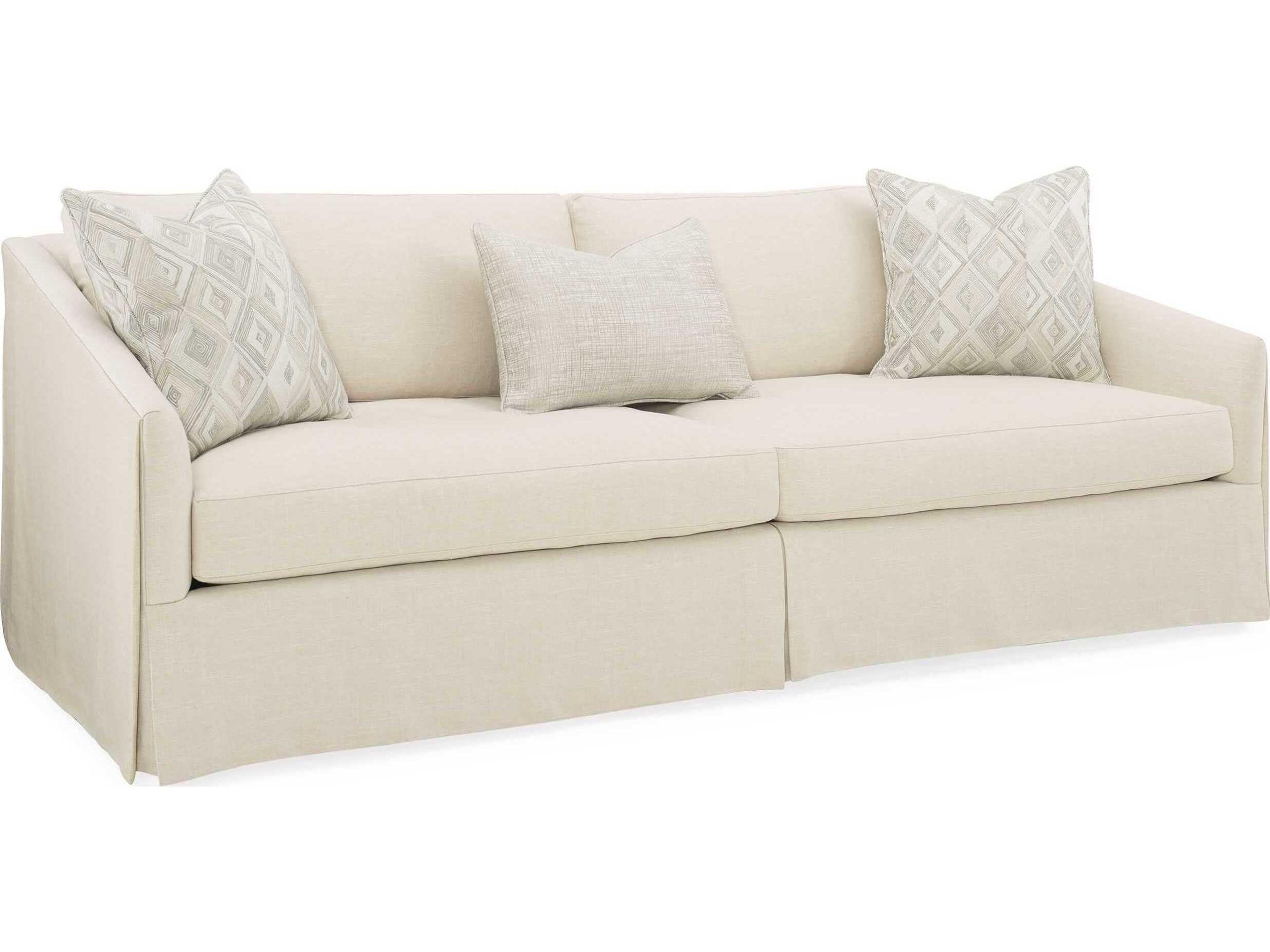 Caracole Upholstery Casual Affair White Upholstered Sofa