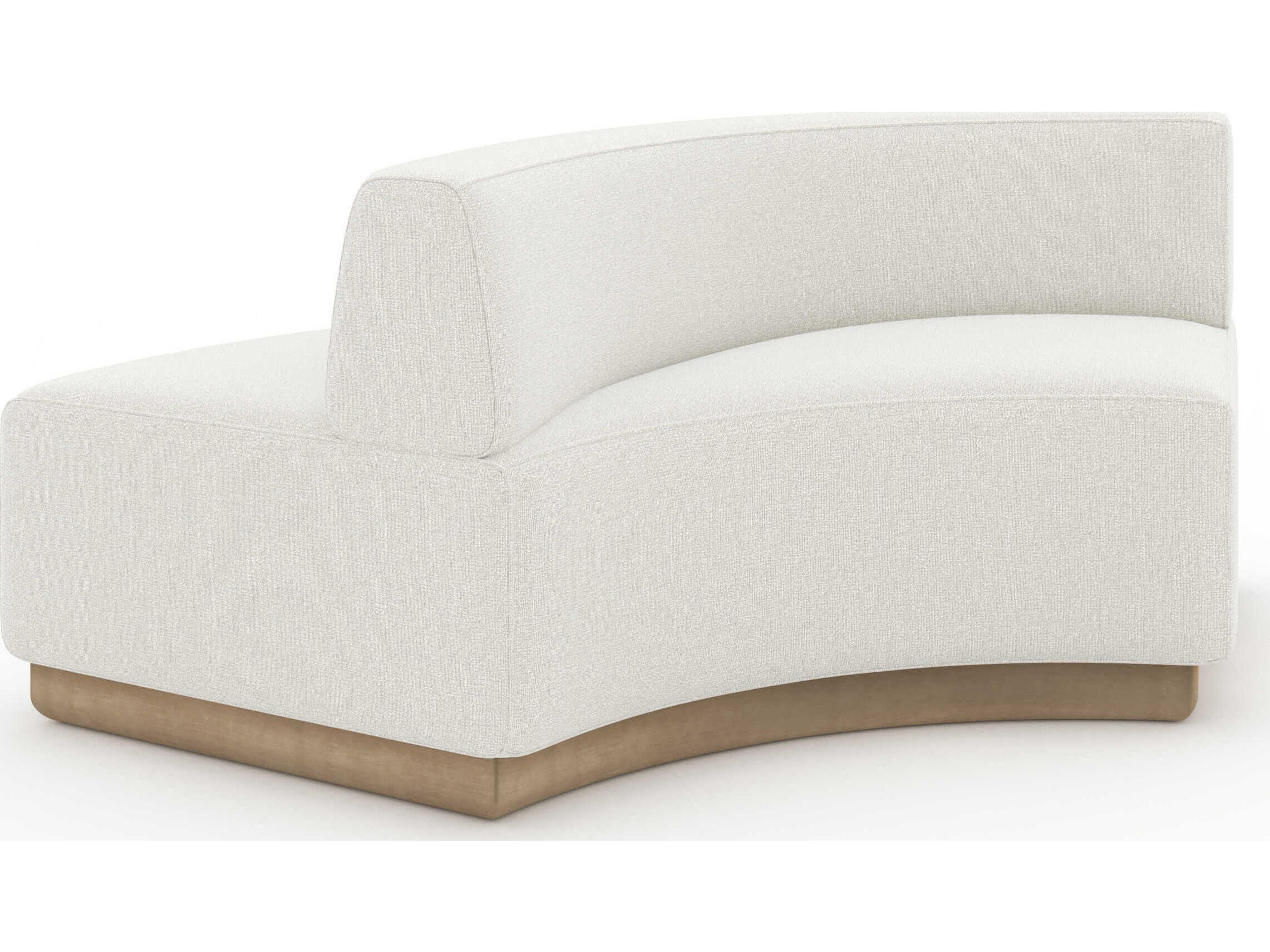Caracole Crescent Cream Upholstered Loveseat