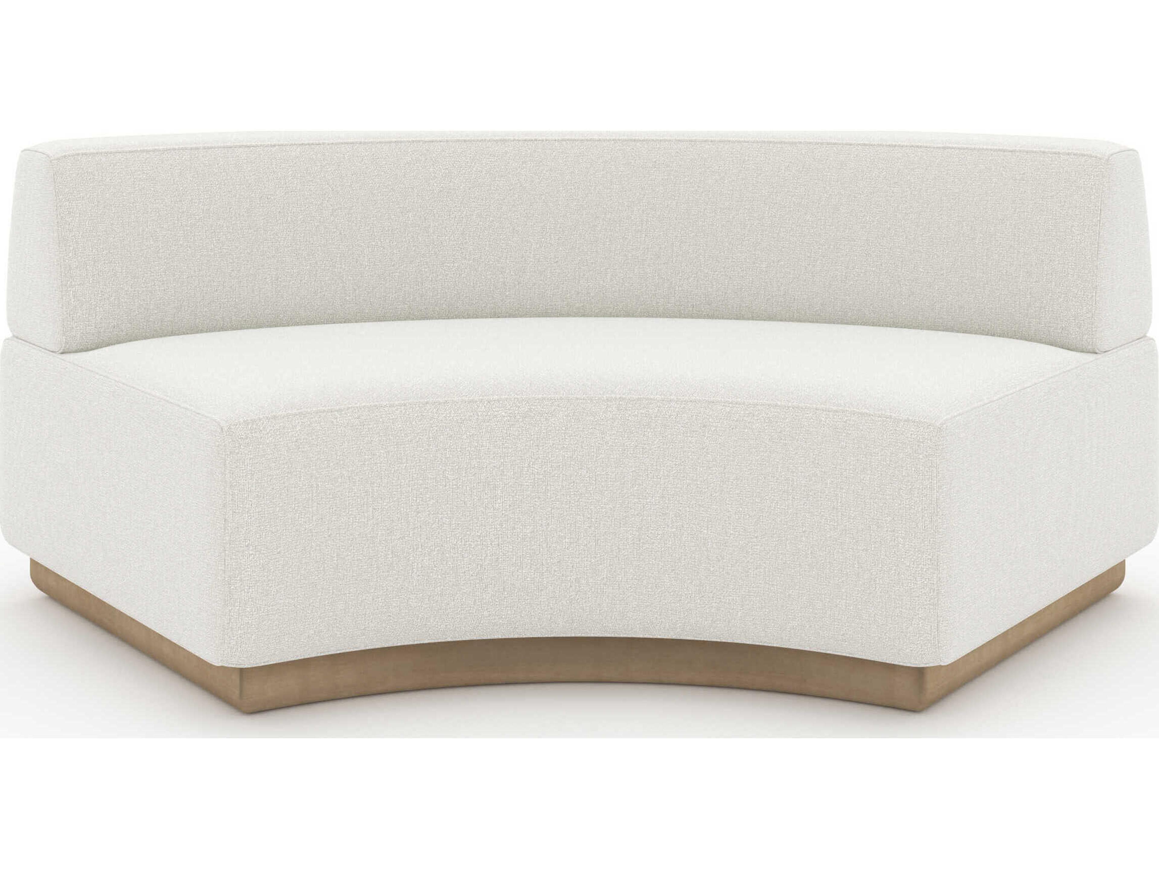 Caracole Crescent Cream Upholstered Sectional Sofa