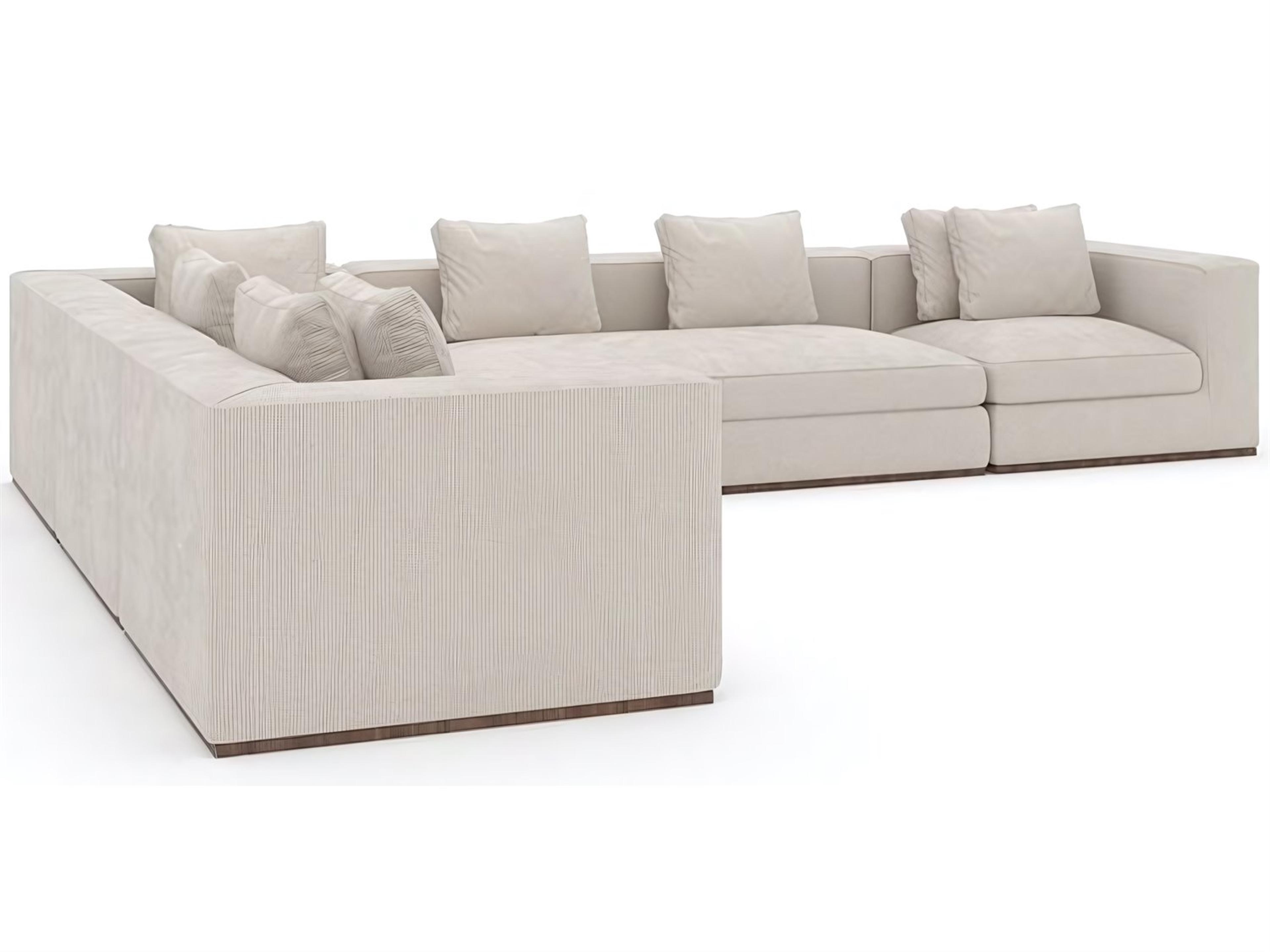 Caracole Bello Beige Upholstered Sectional Sofa