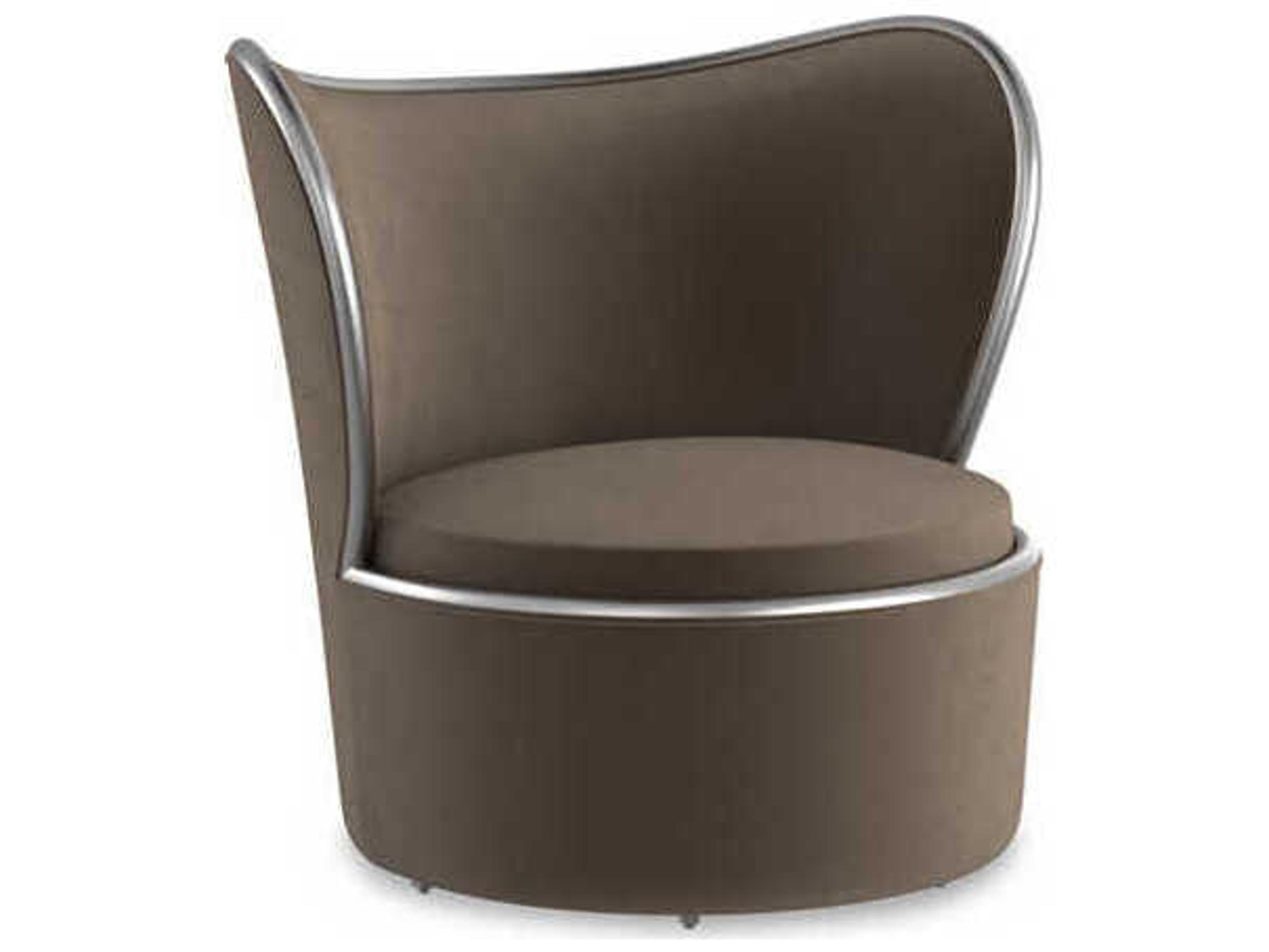 Upholstery Mariposa Swivel Brown Fabric Accent Chair