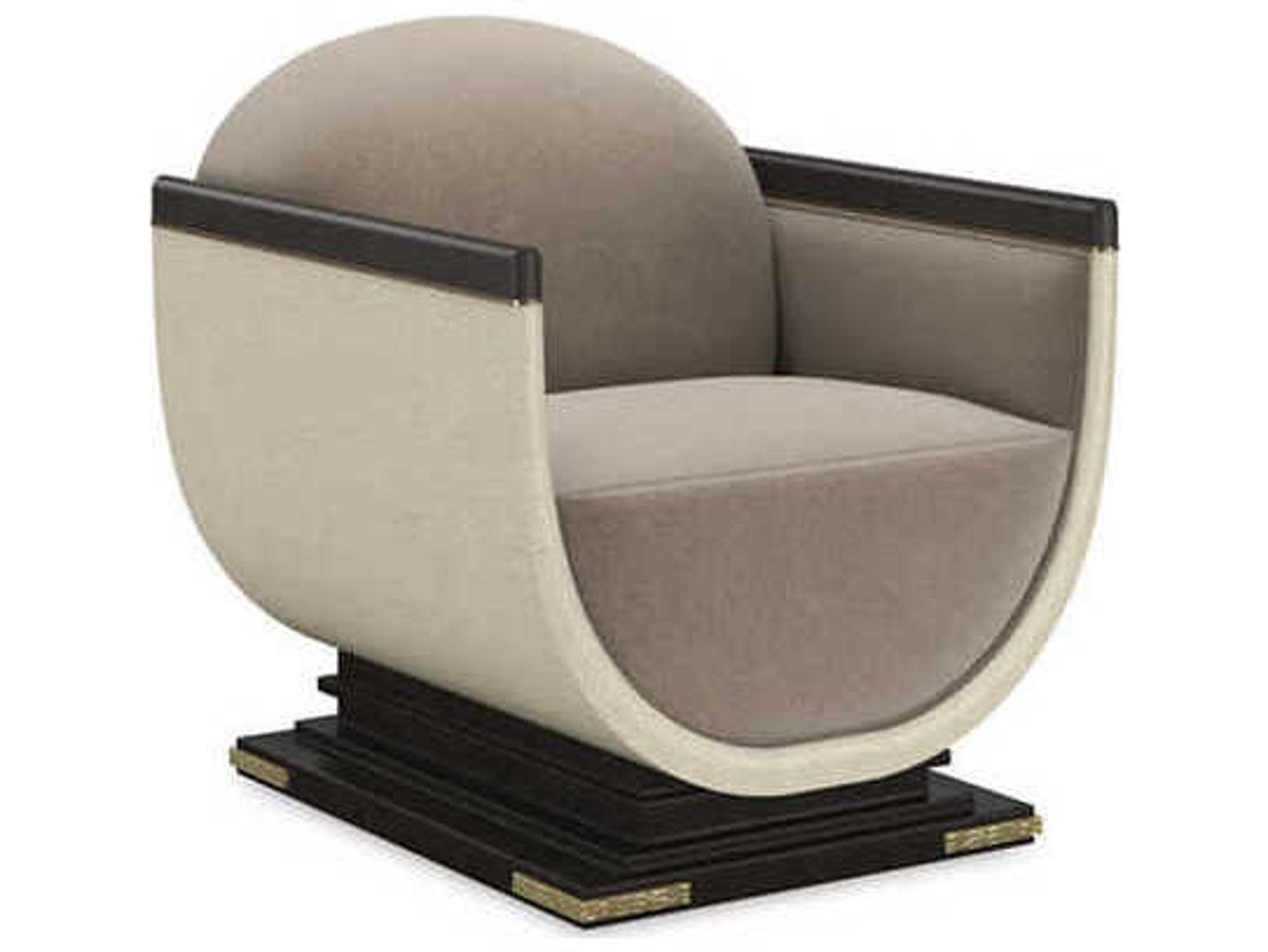 Caracole Upholstery Helena Beige Fabric Accent Chair