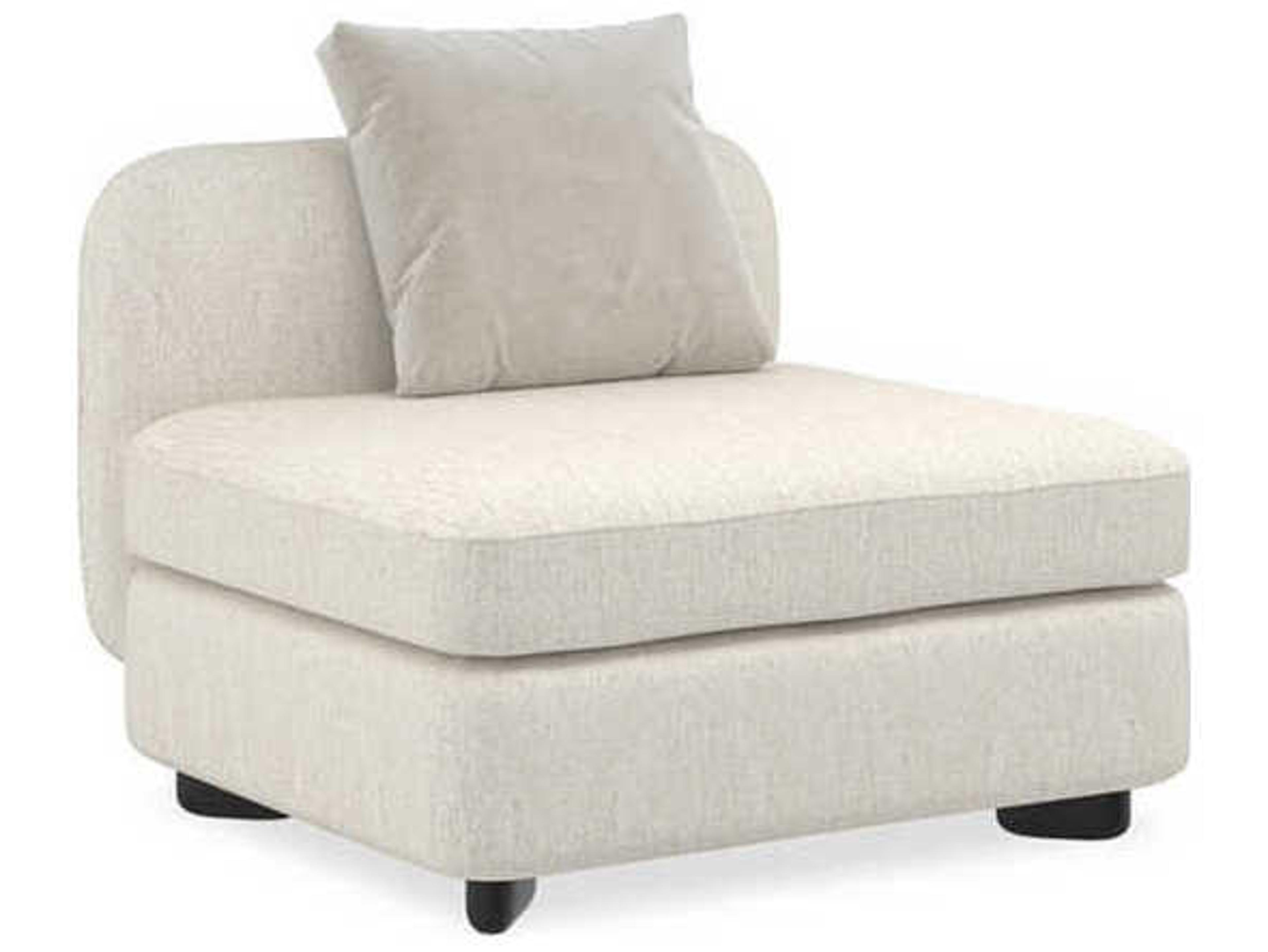 Upholstery Lumiless White Fabric Modular Chair