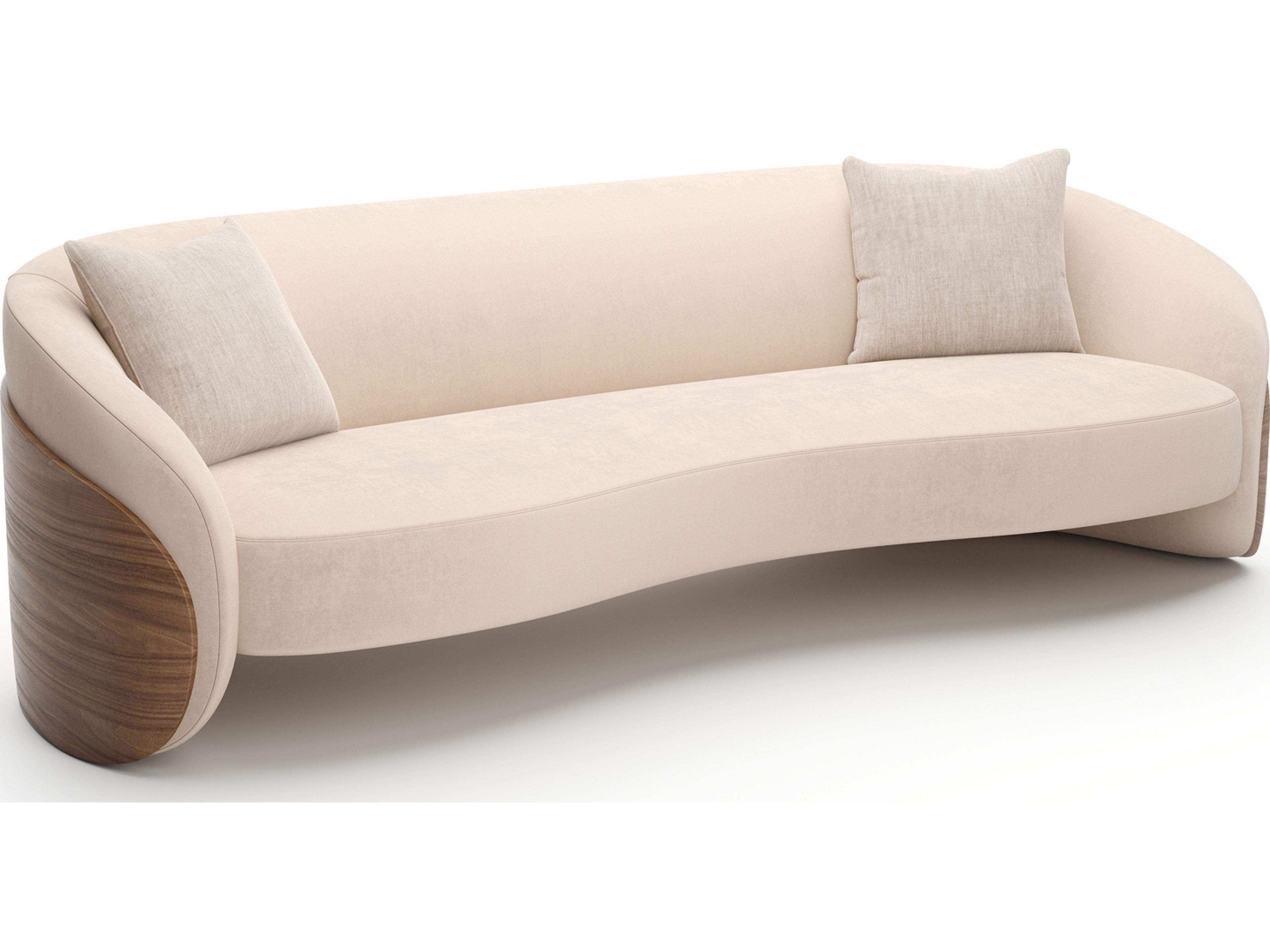 Caracole Fleur Champagne Upholstered Sofa