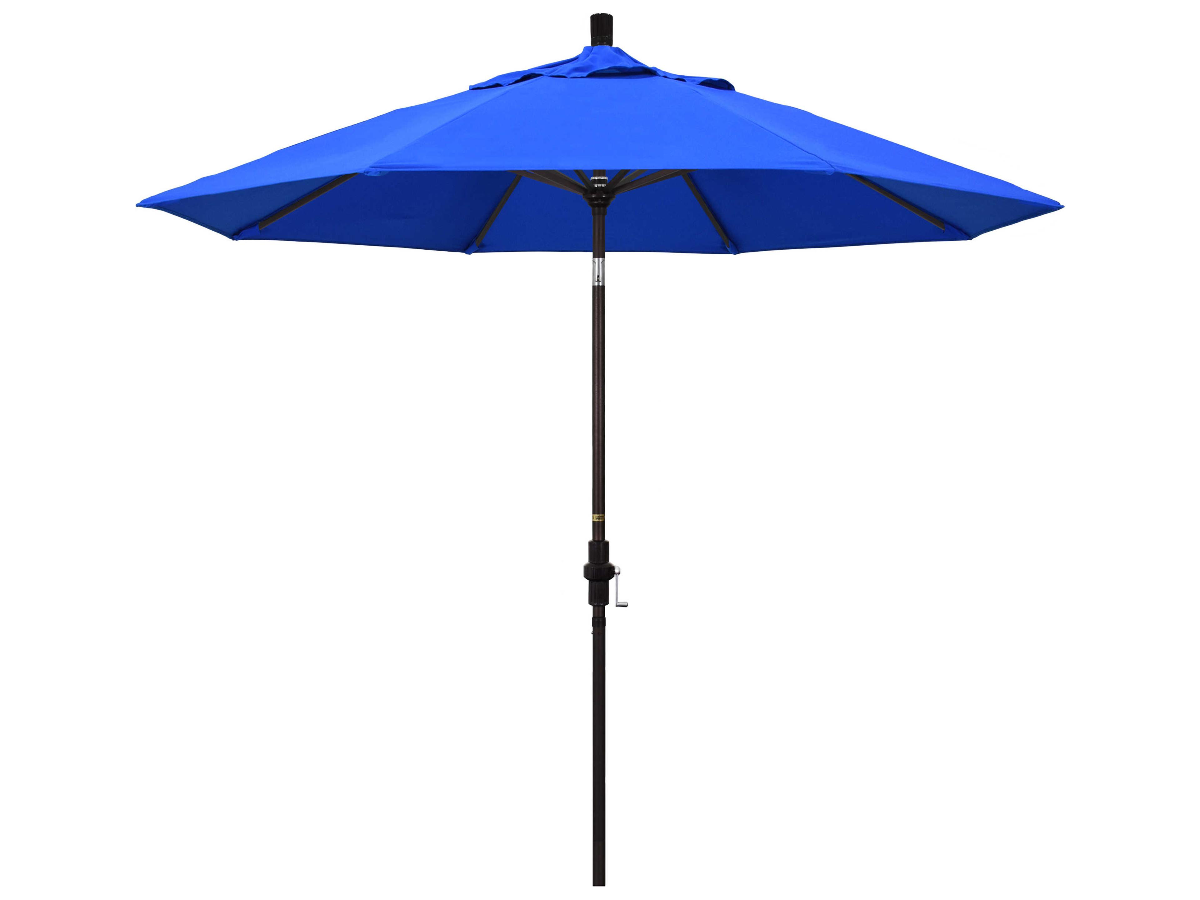 California Outdoor Umbrella Custom Golden State Series 9 Foot Octagon Market Aluminum Outdoor Umbrella with Crank Lift System