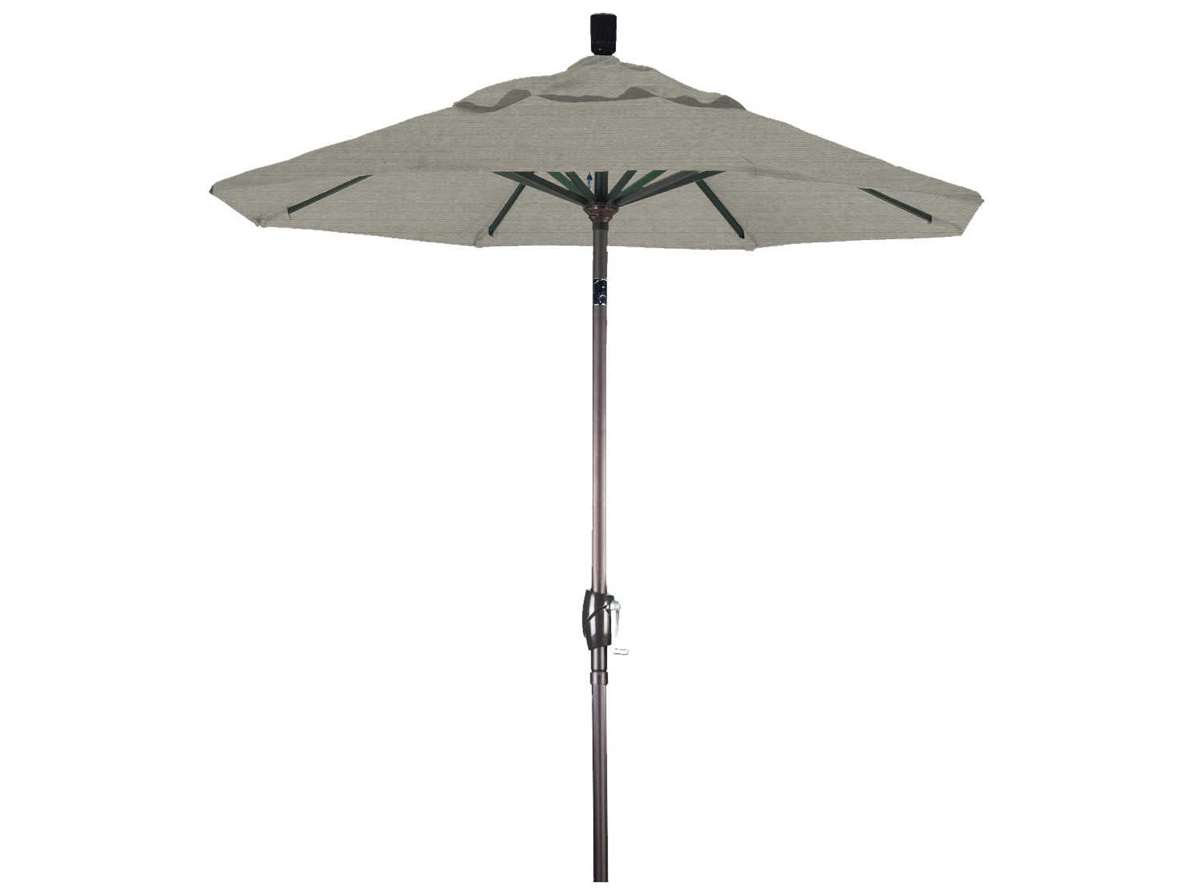 California Patio Umbrella Custom Pacific Trail Series 6 Foot Octagon Market Aluminum Patio Umbrella with Crank Lift System