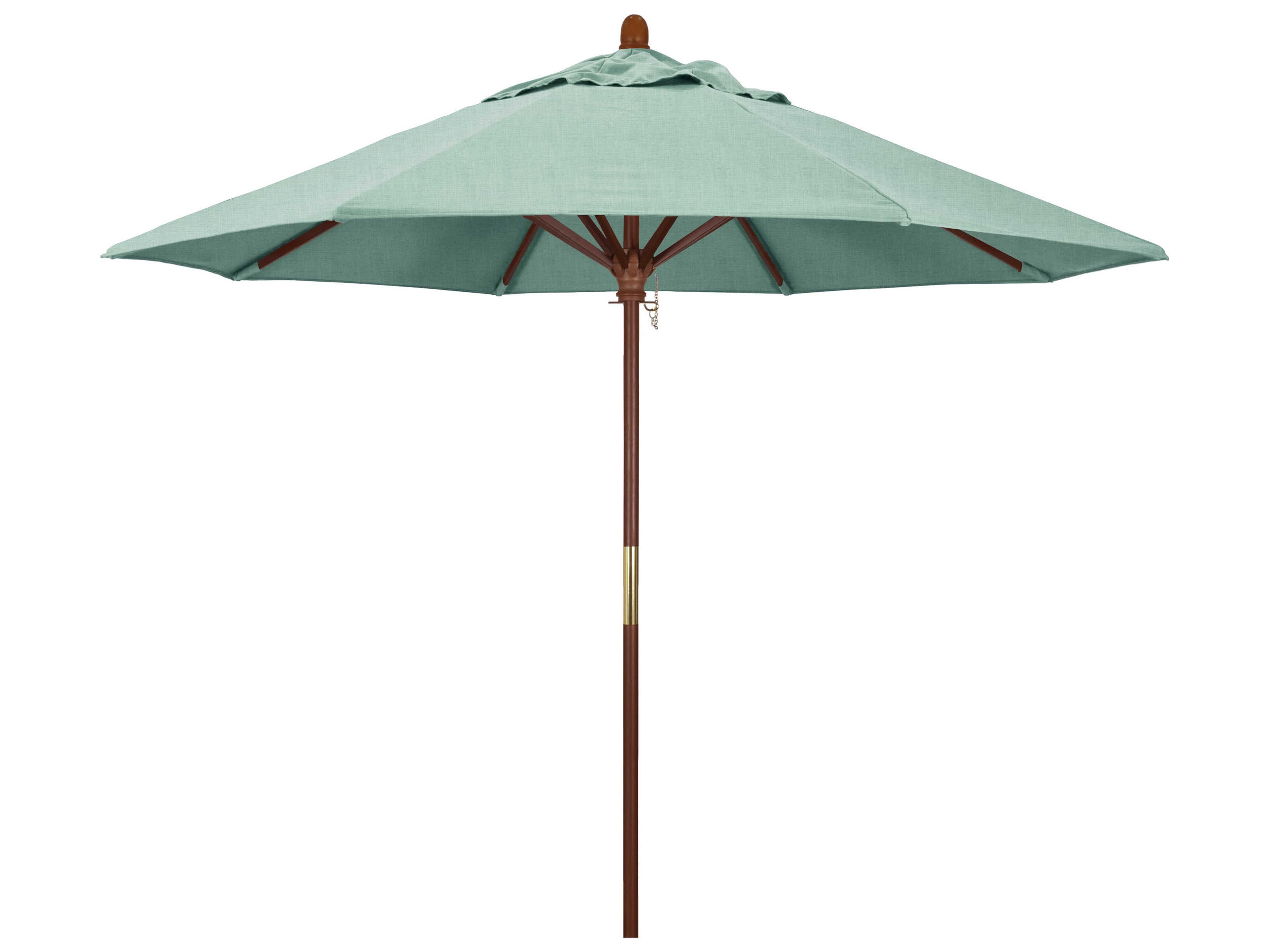 California Outdoor Patio Umbrella Custom Grove Series 9 Foot Octagon Market Wood Outdoor Patio Umbrella with Push Lift System