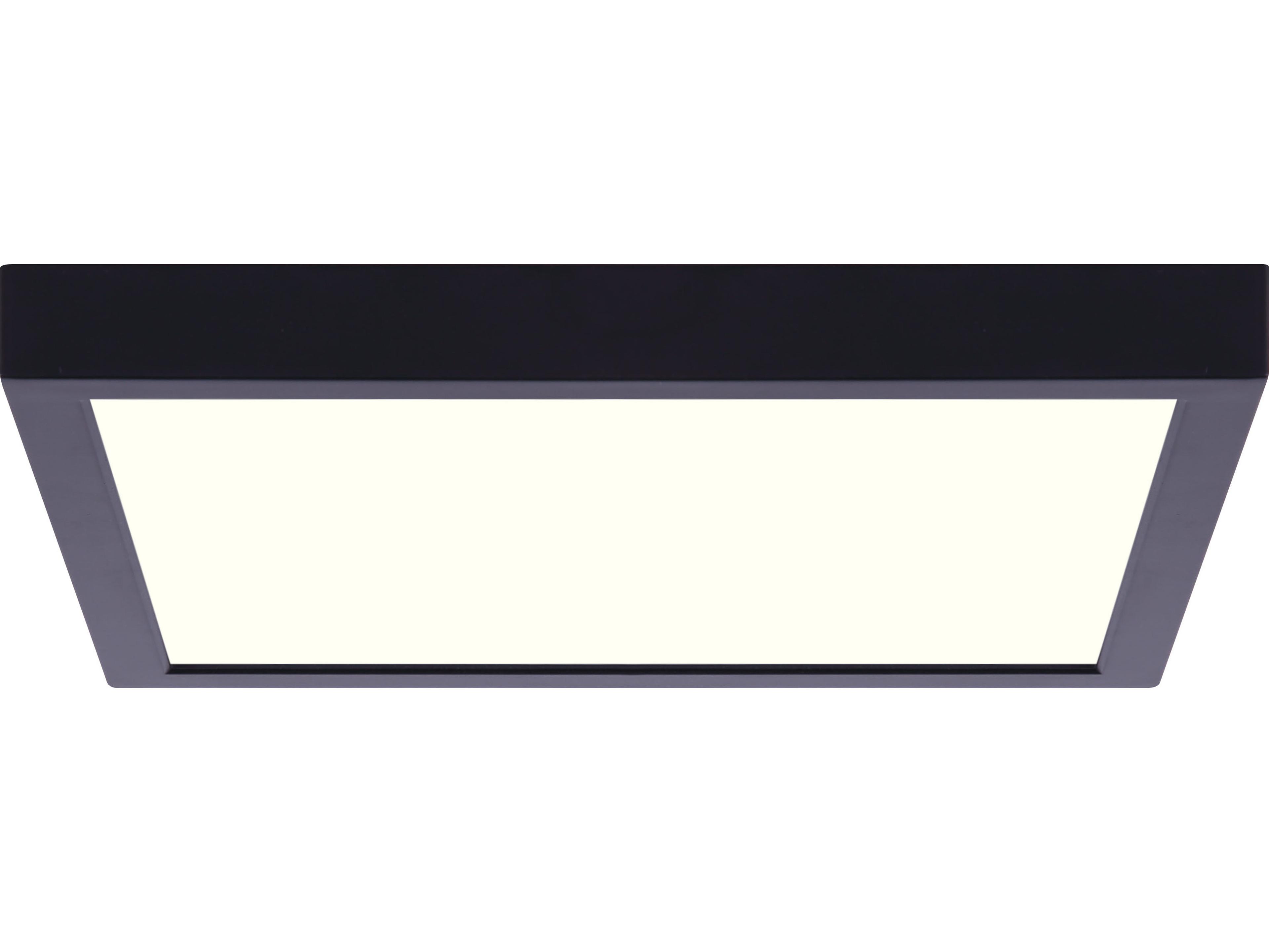 Canarm Led Square Disk Black LED Flush Mount