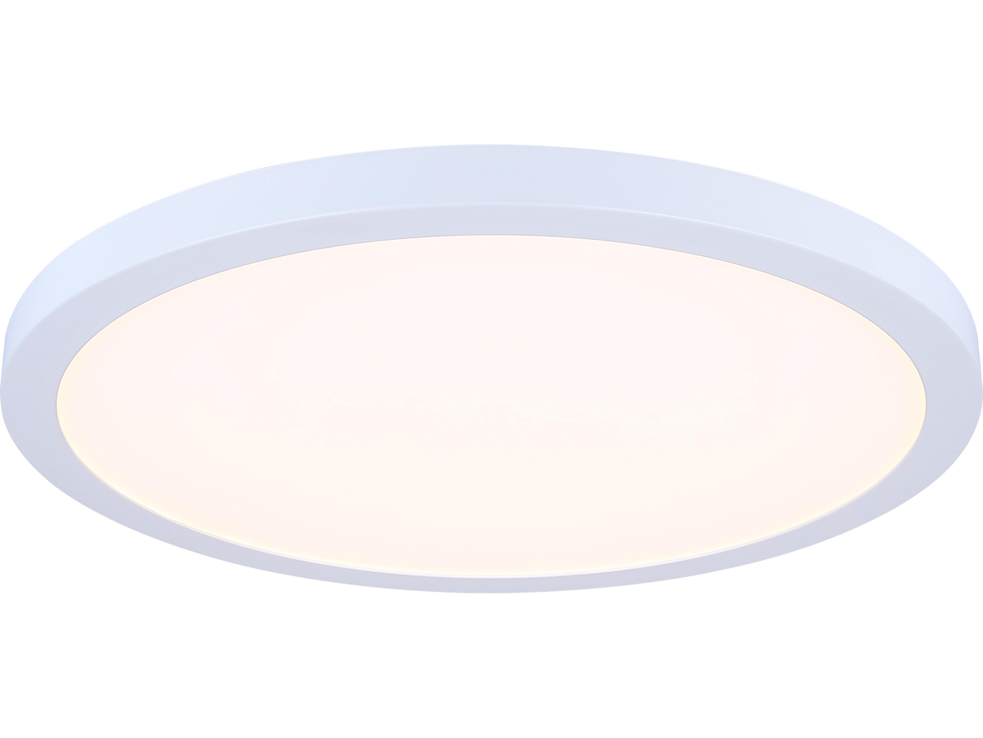 Canarm Led Flush Mount 1 -light White LED Round