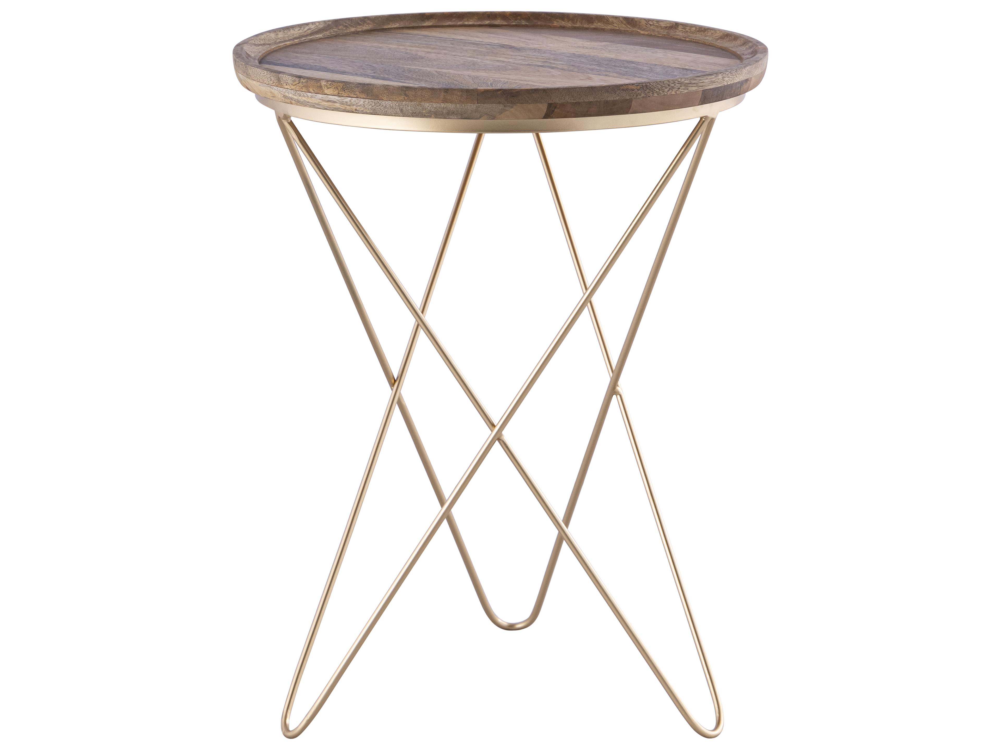 Canarm Reva Round Wood End Table