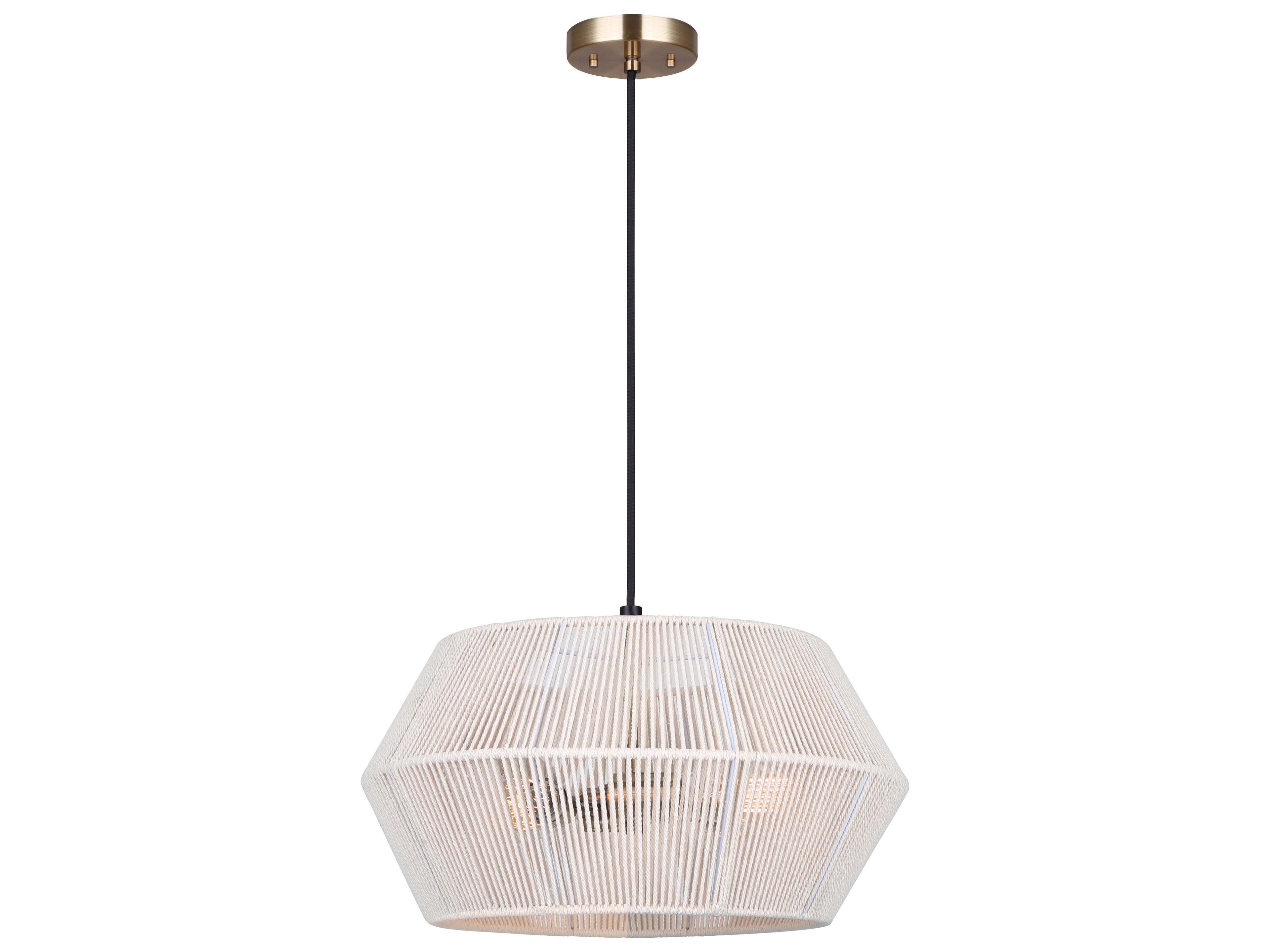 Canarm Willow 4 -light Gold Drum Pendant