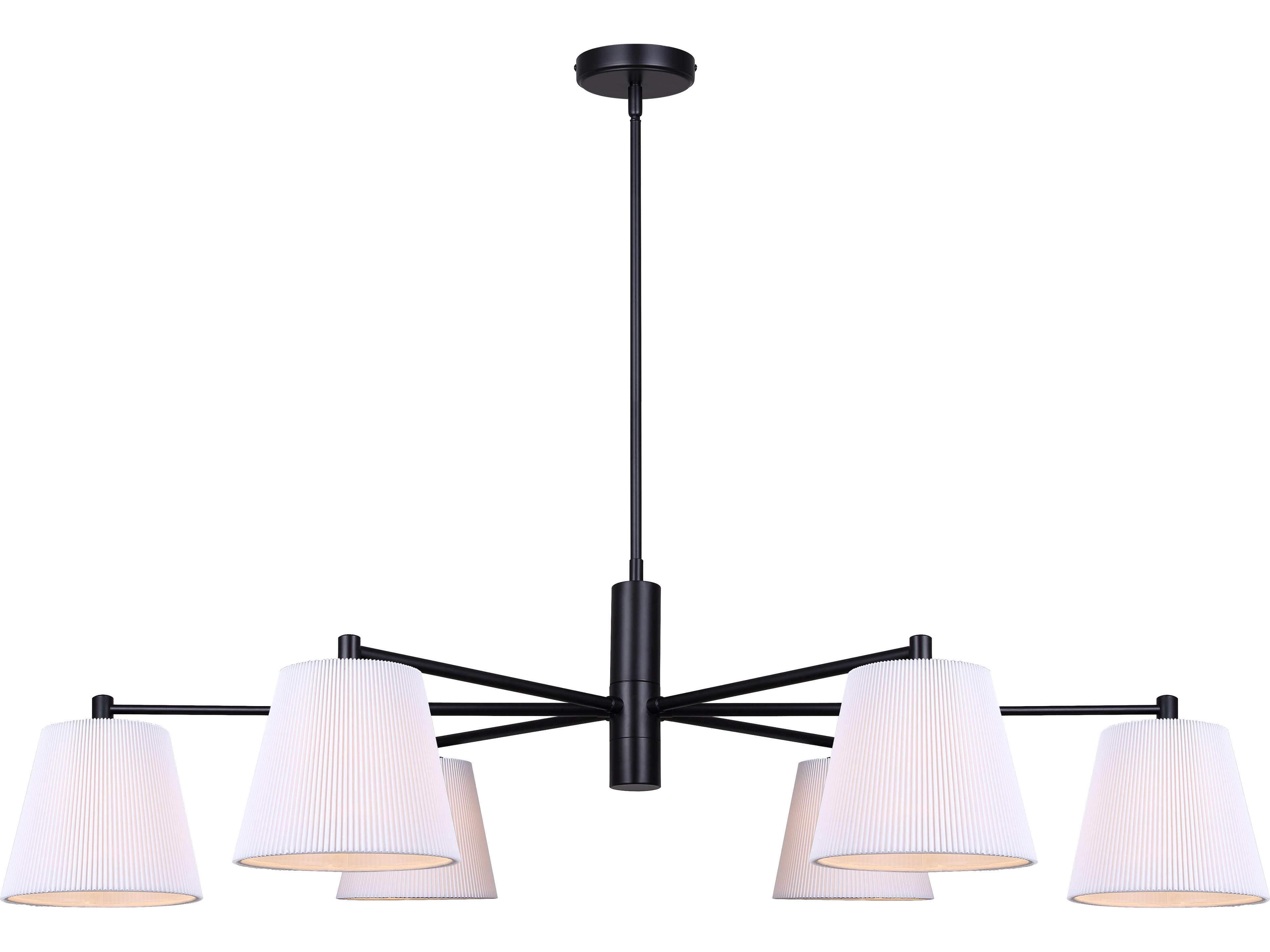Canarm Aspen 6 -light Black Linear Chandelier