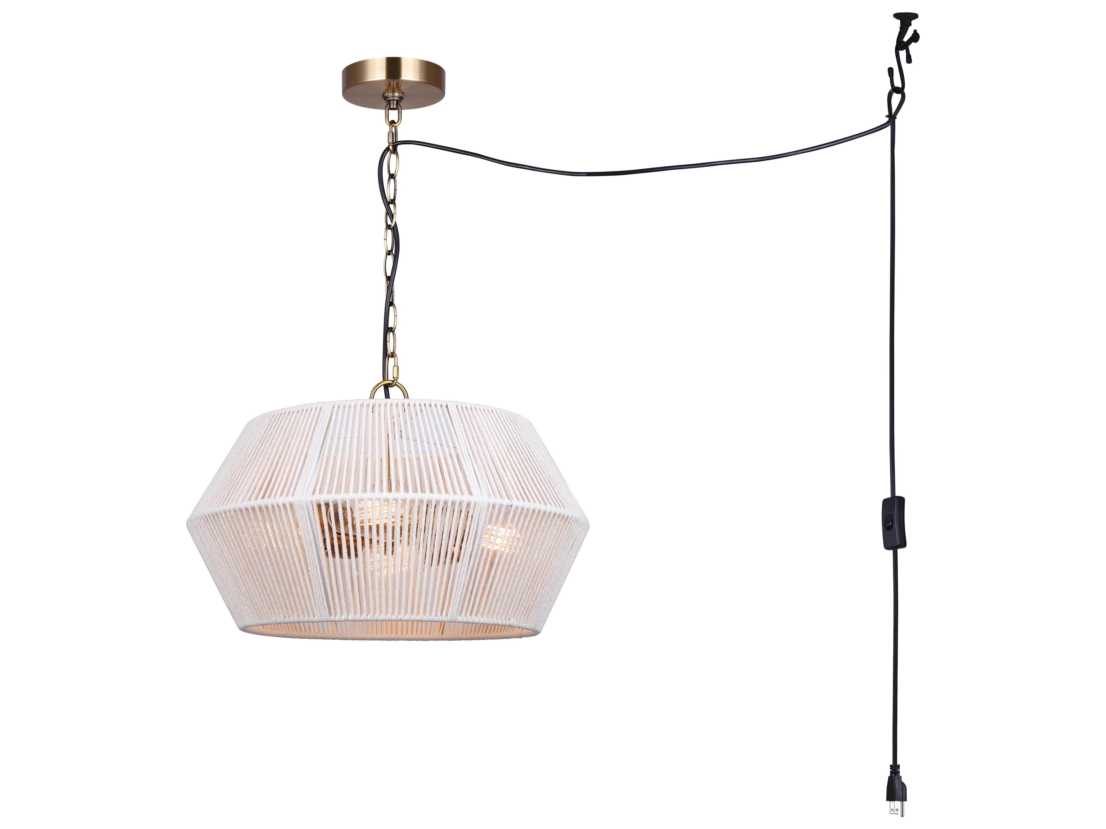 Canarm Ikaria 4 -light Gold Drum Pendant