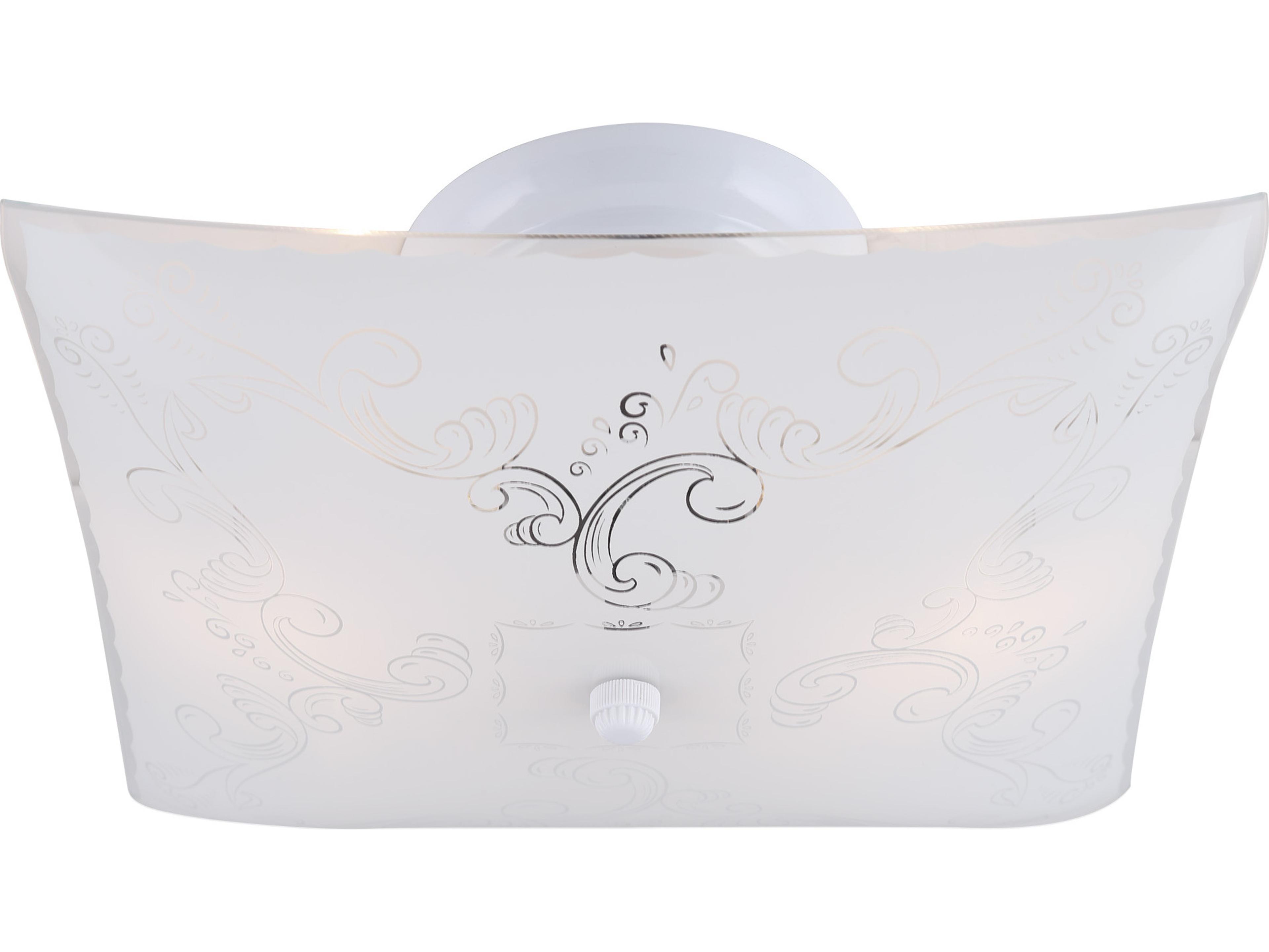 Canarm Icl7 Wh 2 -light White Traditional Flush Mount