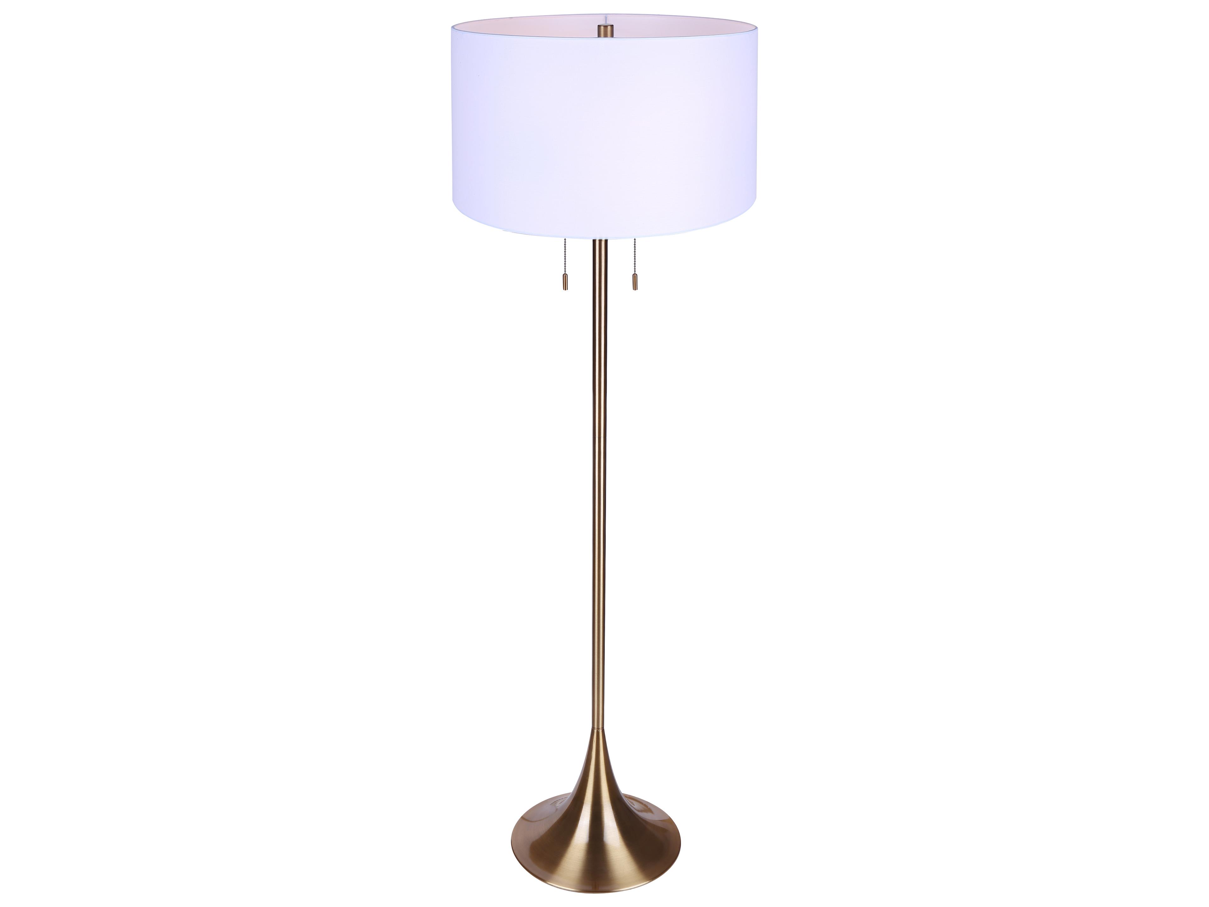 Canarm Clara Gold Floor Lamp