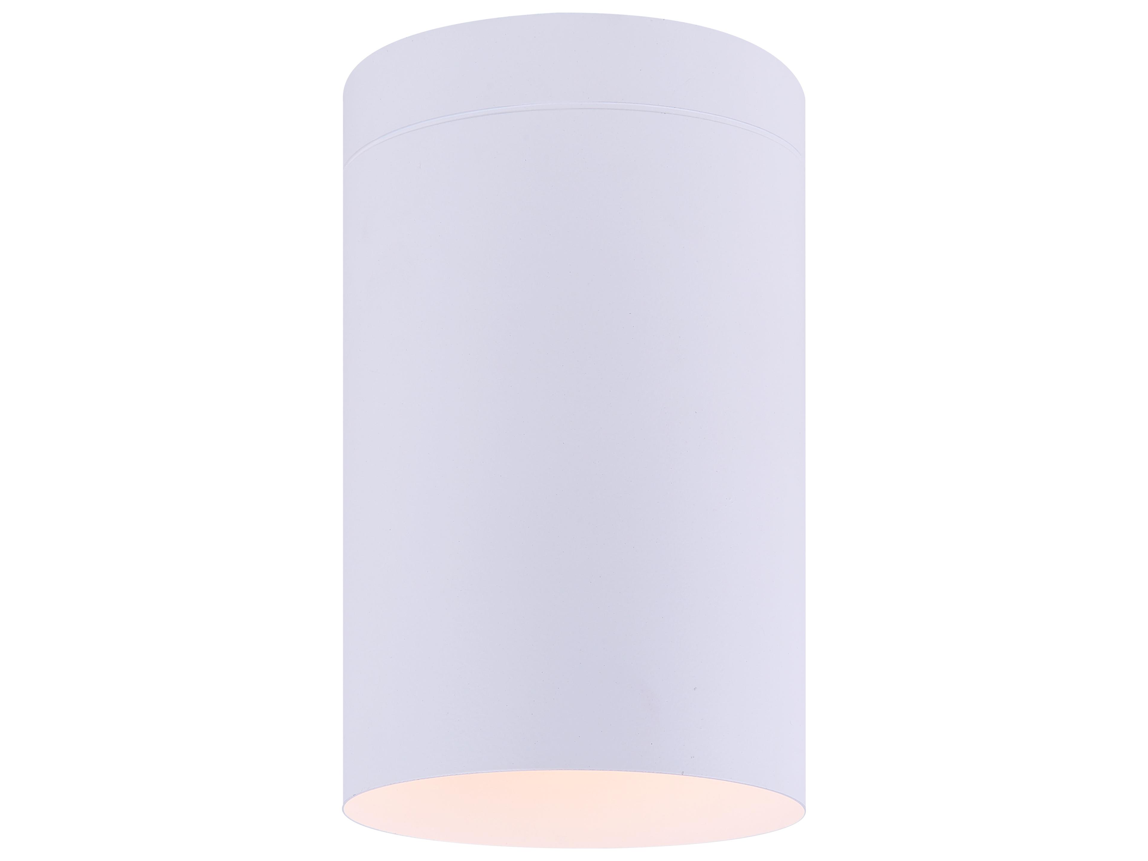 Agna 1 -light White Cylinder Flush Mount