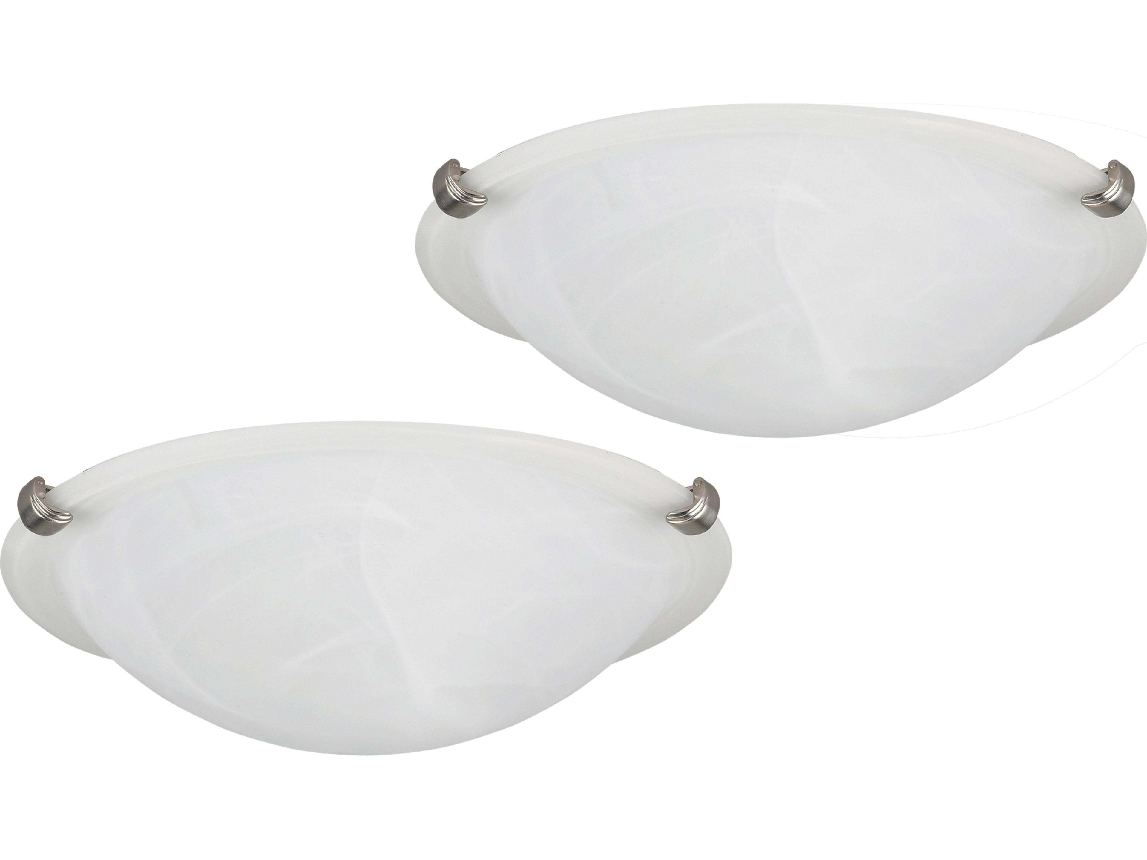 Canarm Twin Pack 2 -light Pewter Dome Flush Mount
