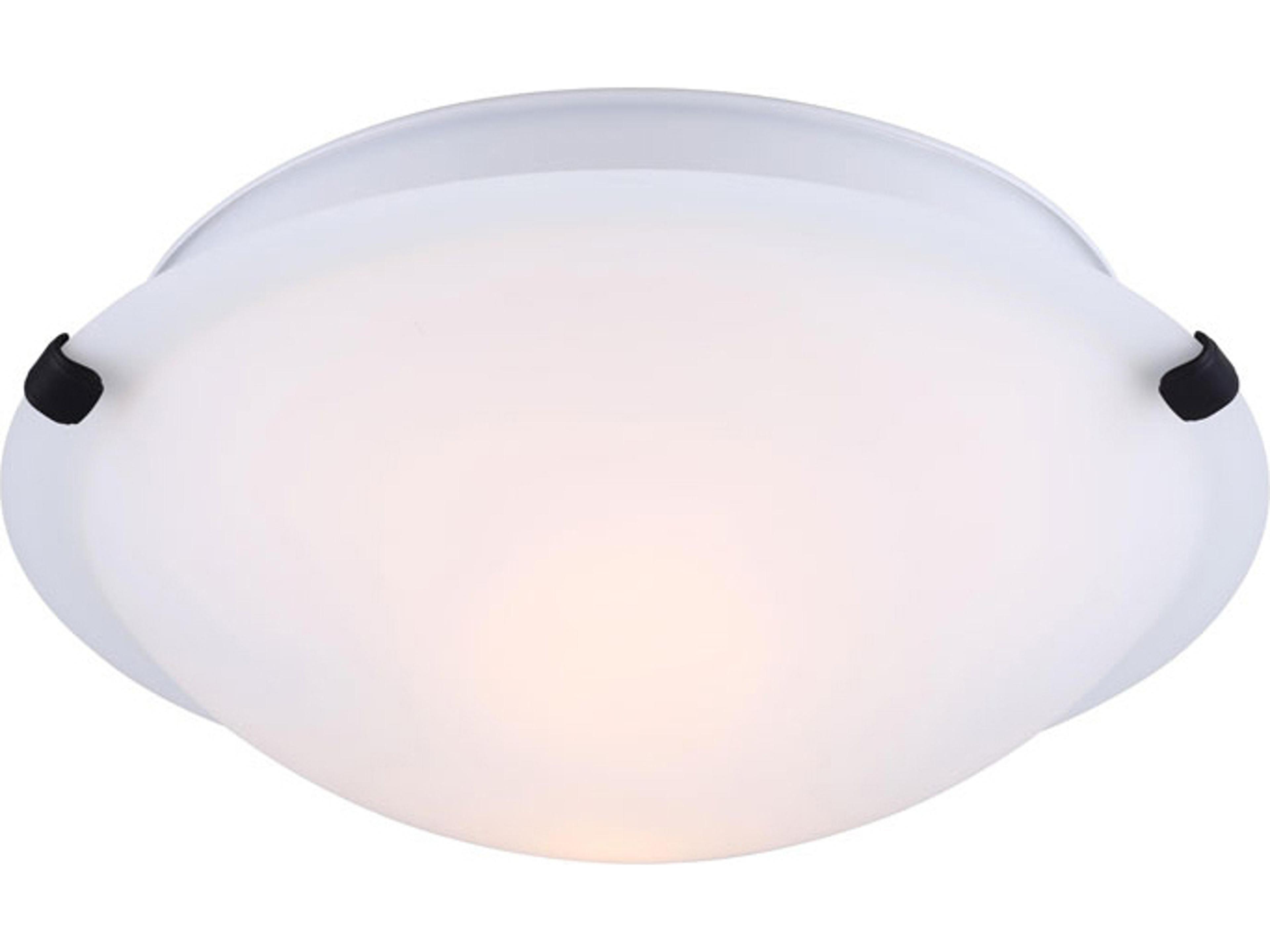 Canarm Fmount 2 -light Black Dome Flush Mount