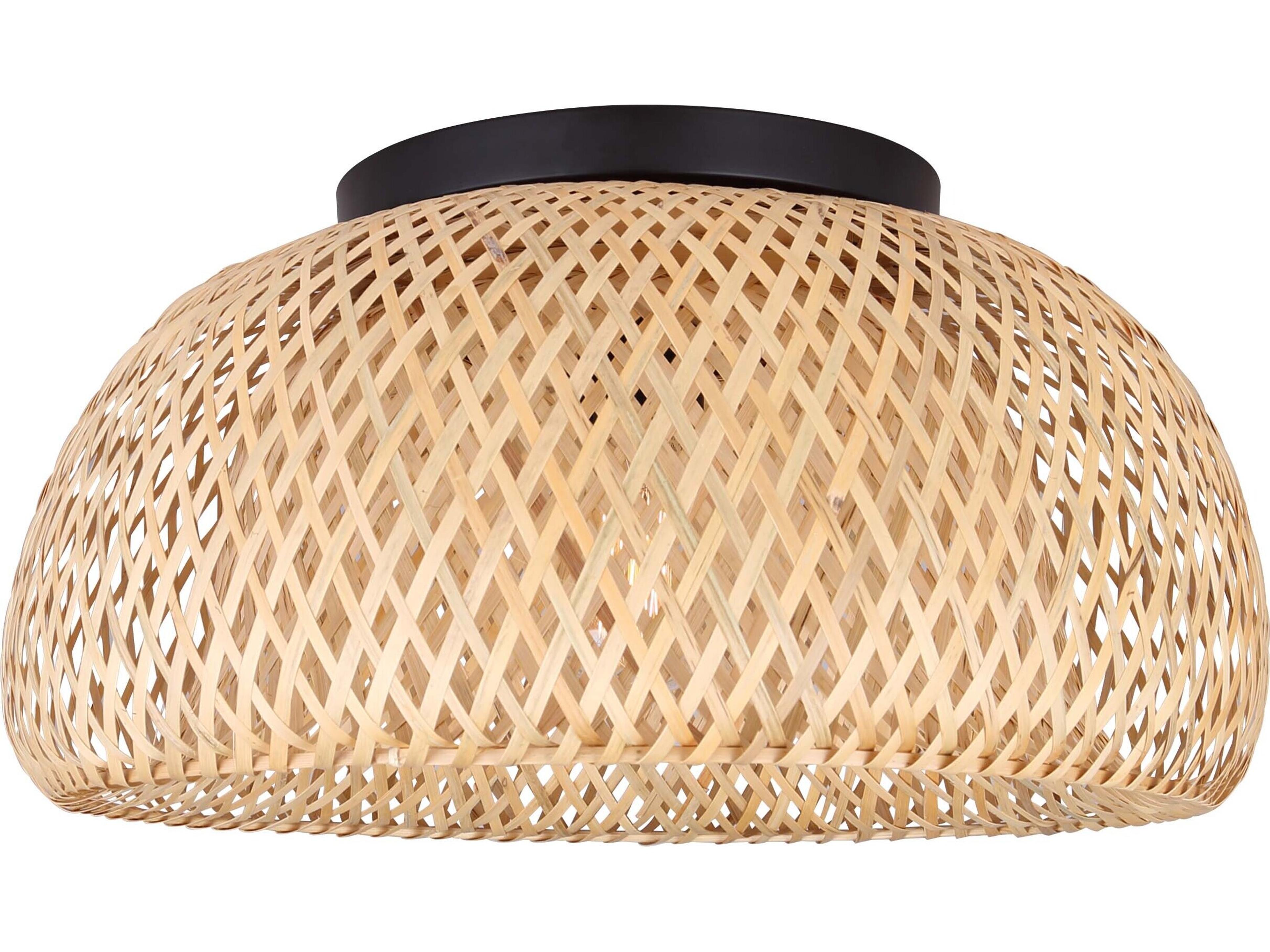 Canarm Sariel 1 -light Black Dome Flush Mount