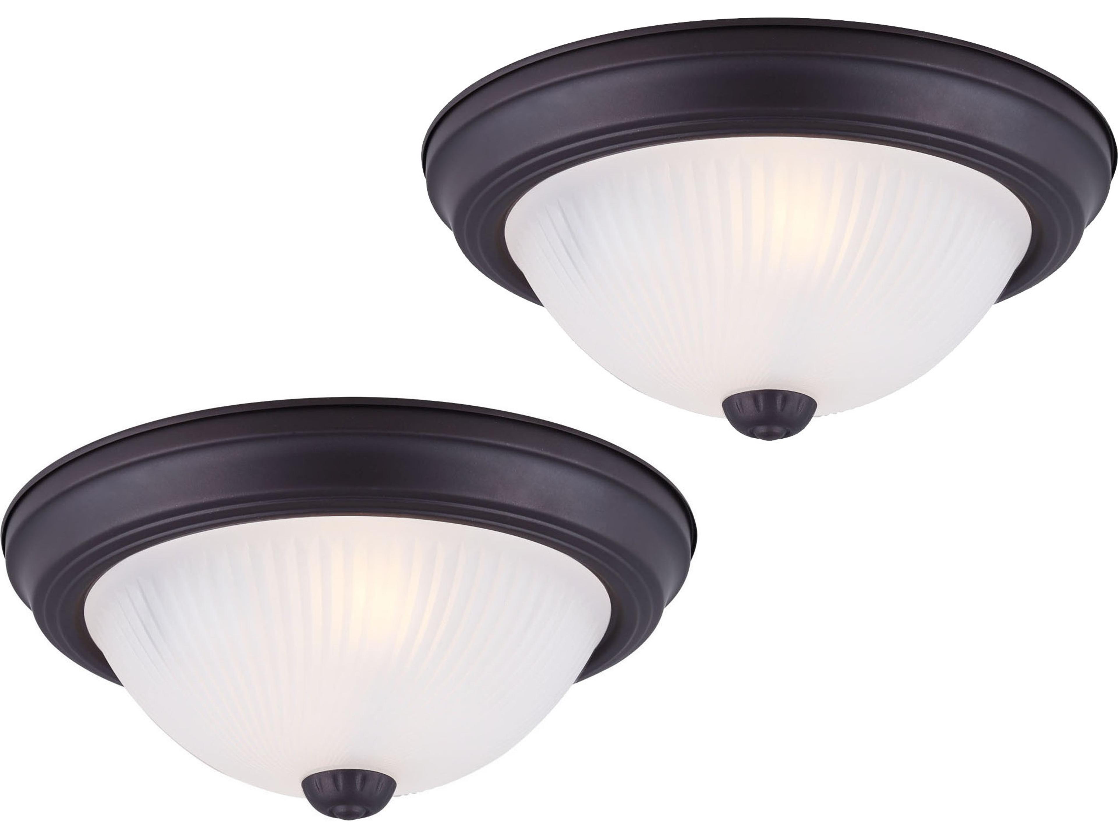 Canarm Fmount 1 -light Brass Dome Flush Mount