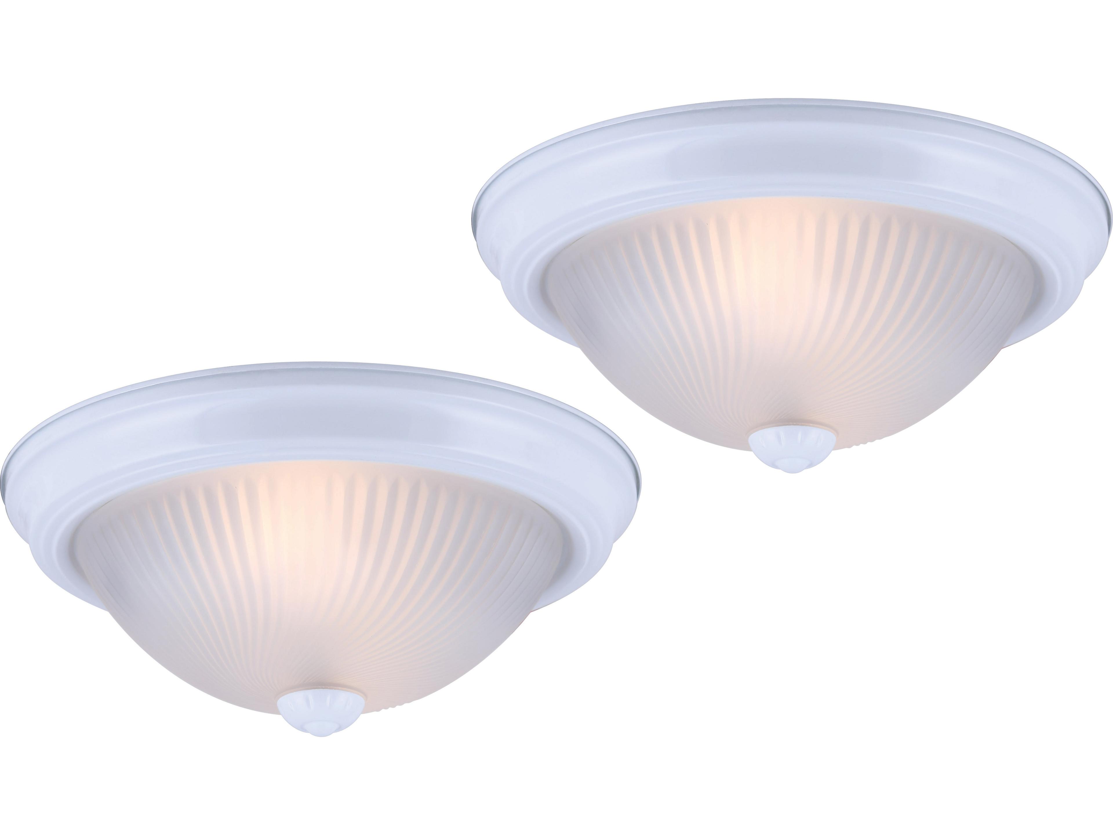 Canarm Fmount 1 -light White Dome Flush Mount